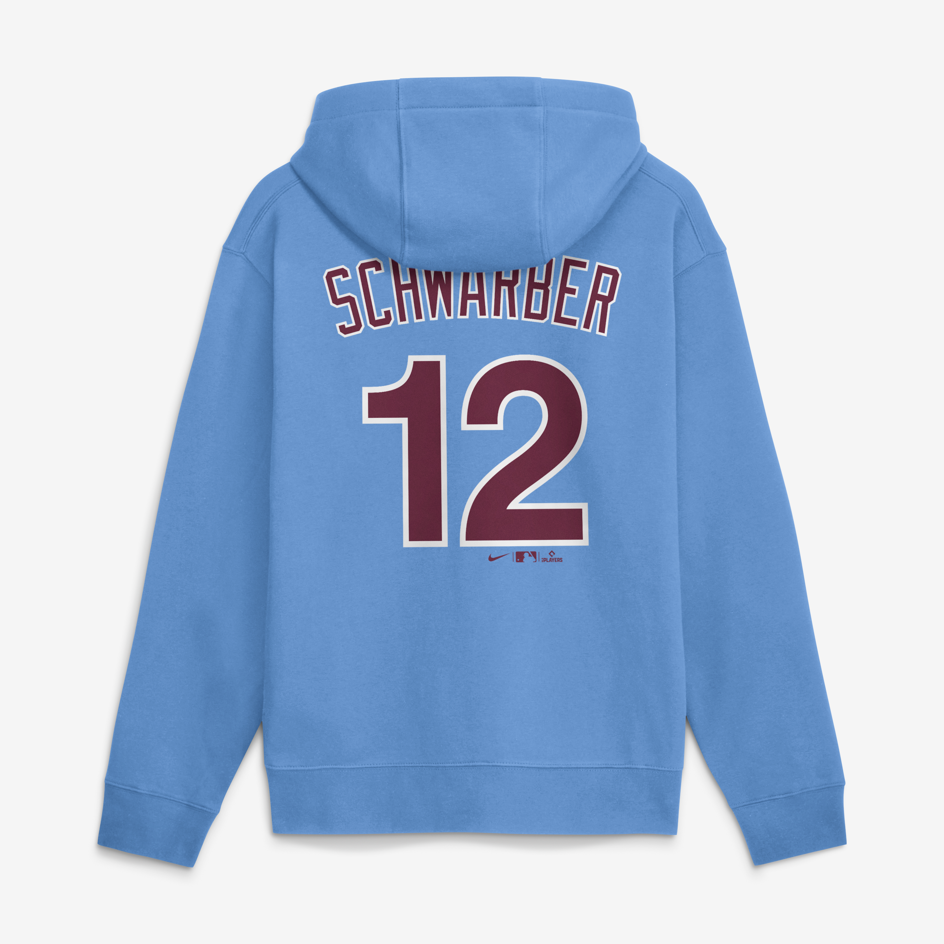 Sweat à capuche polaire Nike Kyle Schwarber rouge Philadelphia Phillies pour homme