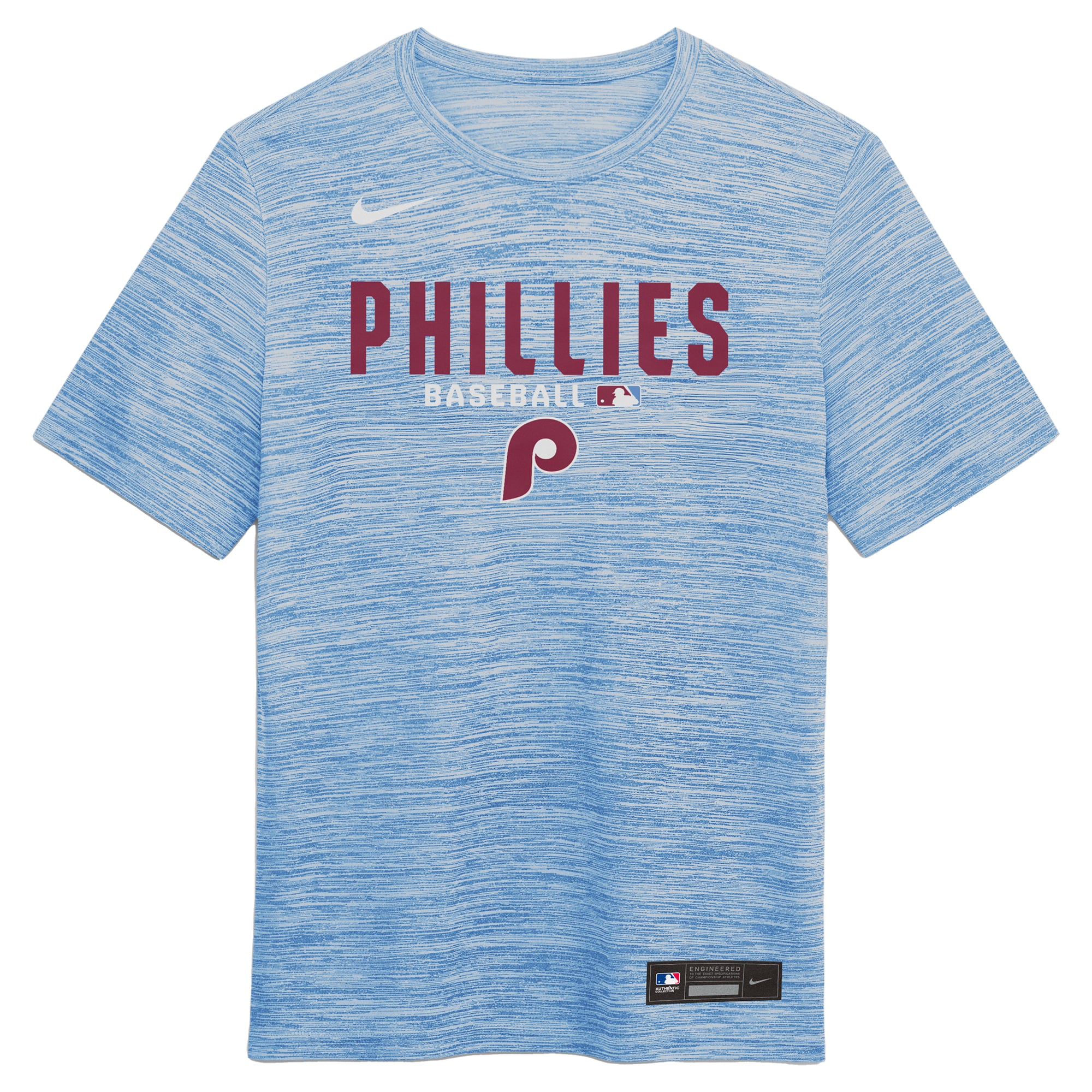 T-shirt Nike Royal Philadelphia Phillies Authentic Collection Velocity Dri-FIT pour homme