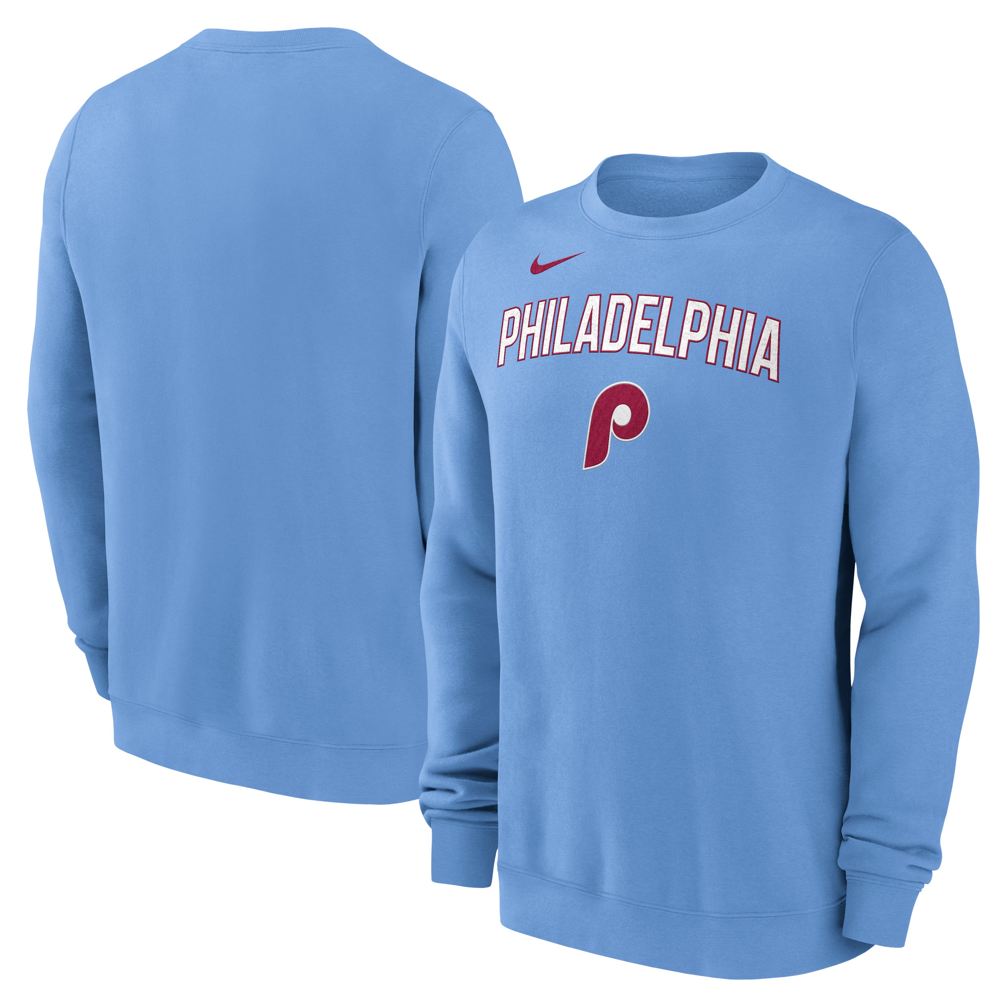 Men's Nike Light Blue Philadelphia Phillies Vintage Club Sweatshirt