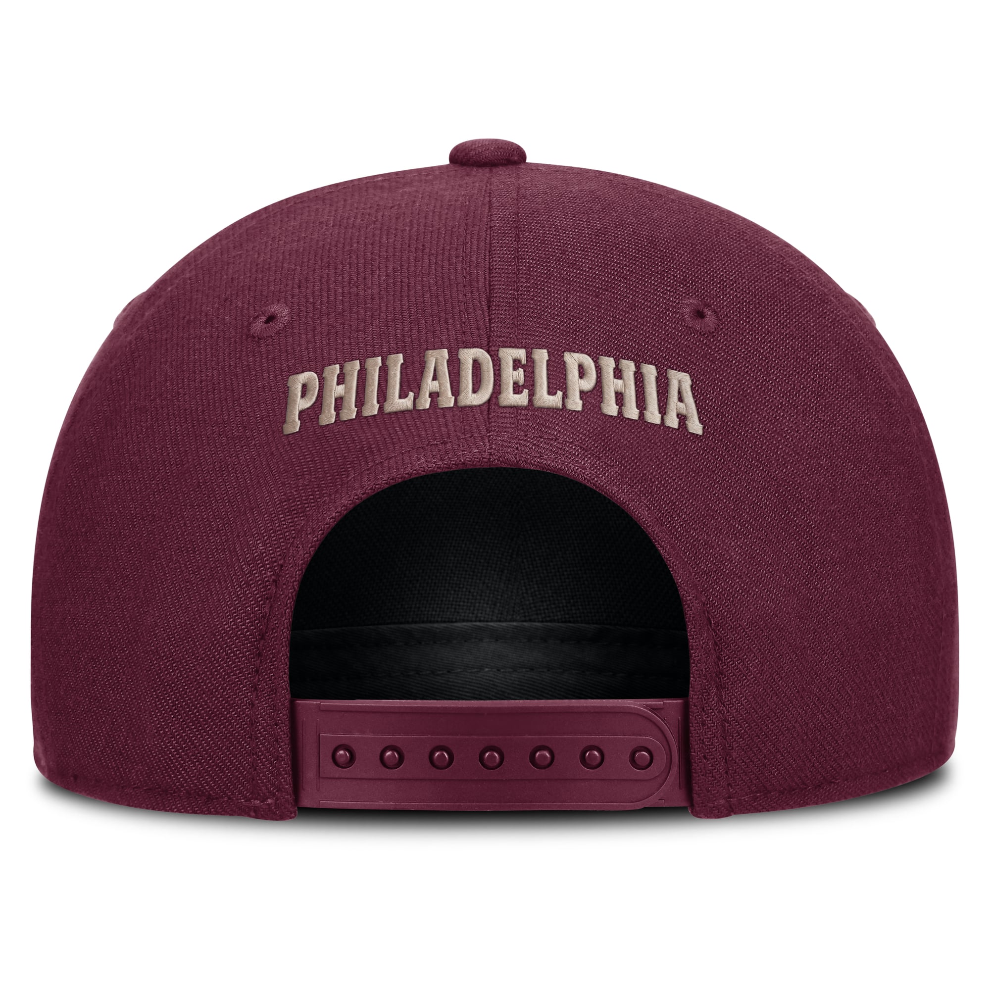 Casquette ajustable Nike pour homme, marron clair/bordeaux, Philadelphia Phillies Cooperstown Rise, modèle A-Frame