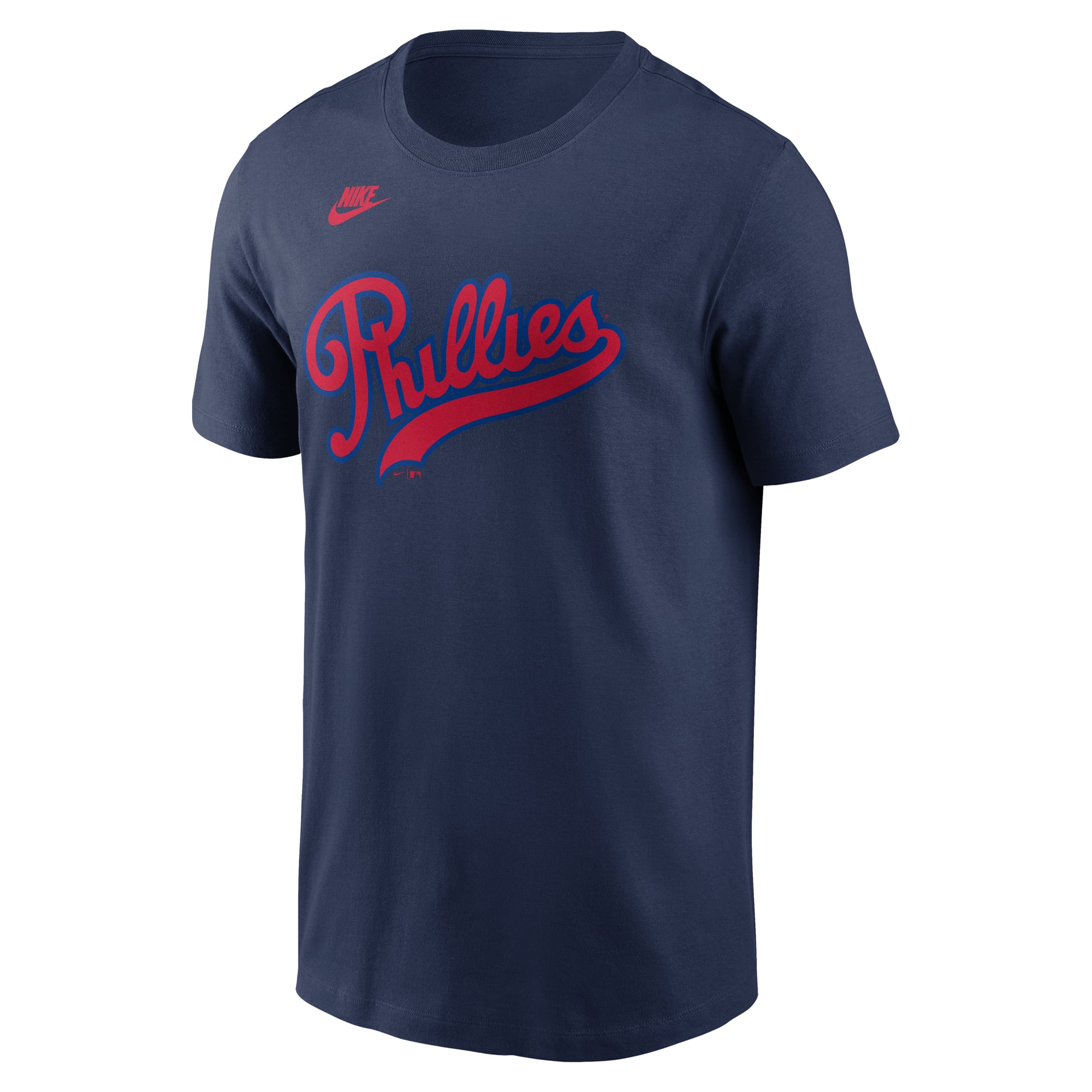 Men's Nike Navy Philadelphia Phillies 2026 Field of Dreams Wordmark T-Shirt