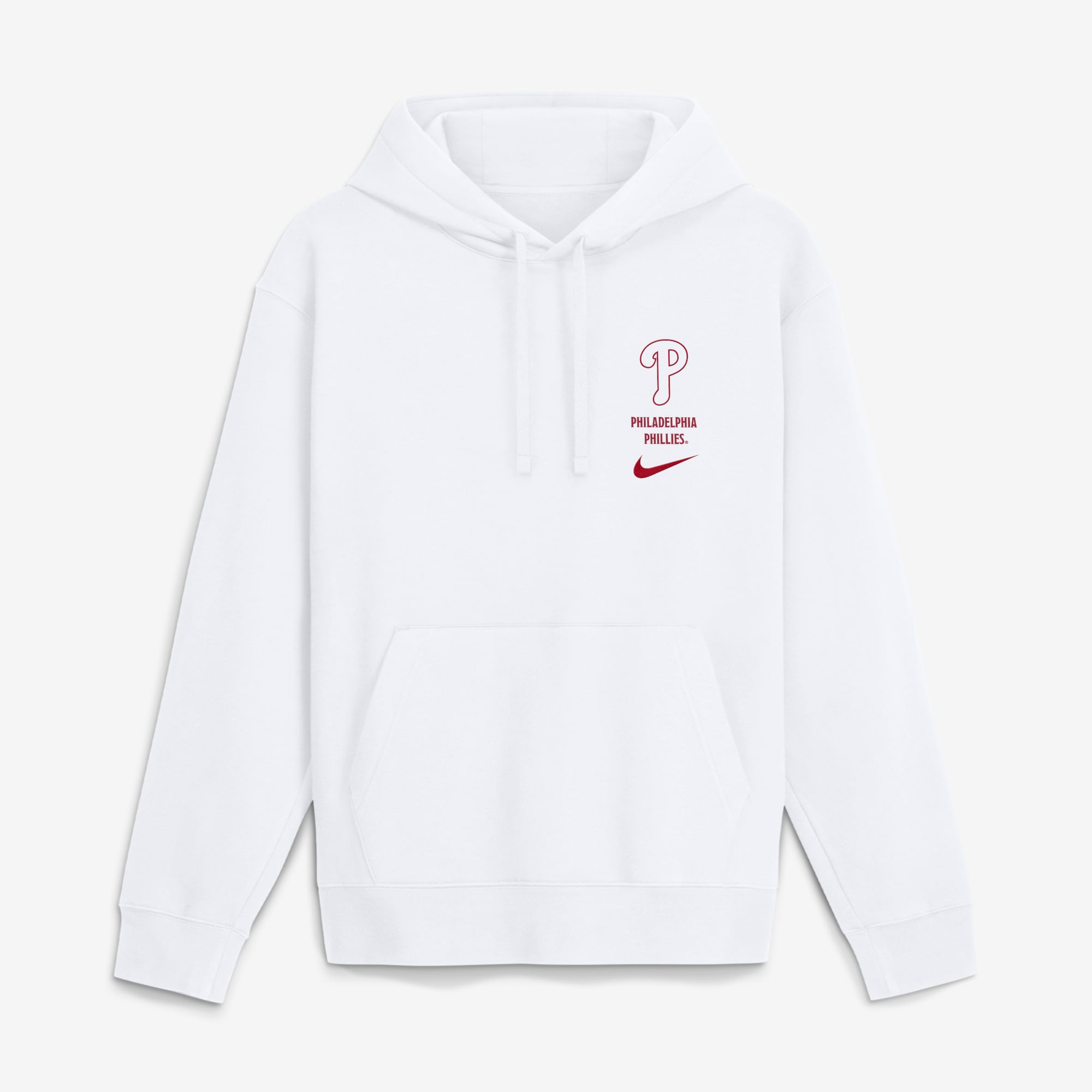 Men's Nike White Philadelphia Phillies Minimal Club Fleece Hoodie