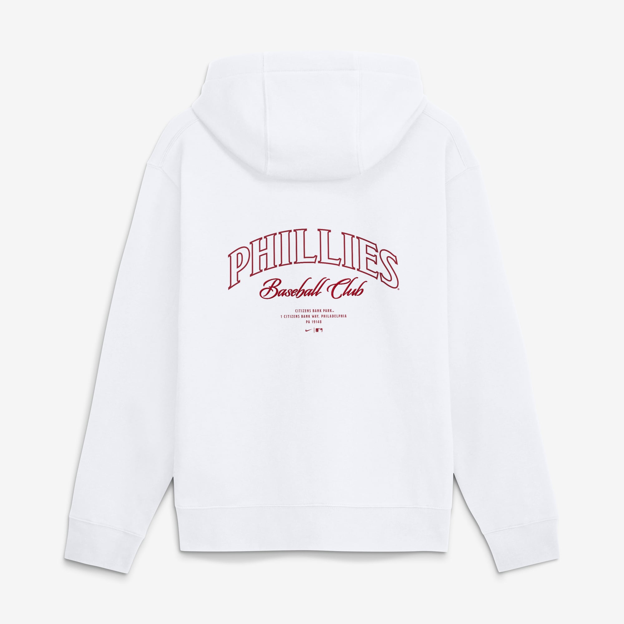 Men's Nike White Philadelphia Phillies Minimal Club Fleece Hoodie