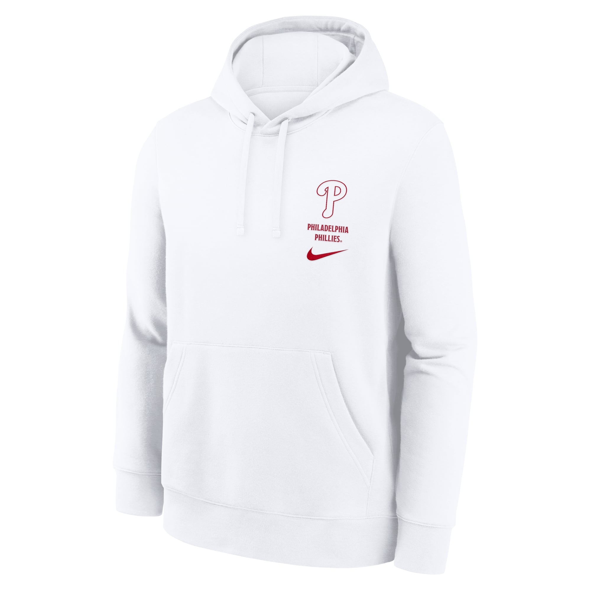 Men's Nike White Philadelphia Phillies Minimal Club Fleece Hoodie