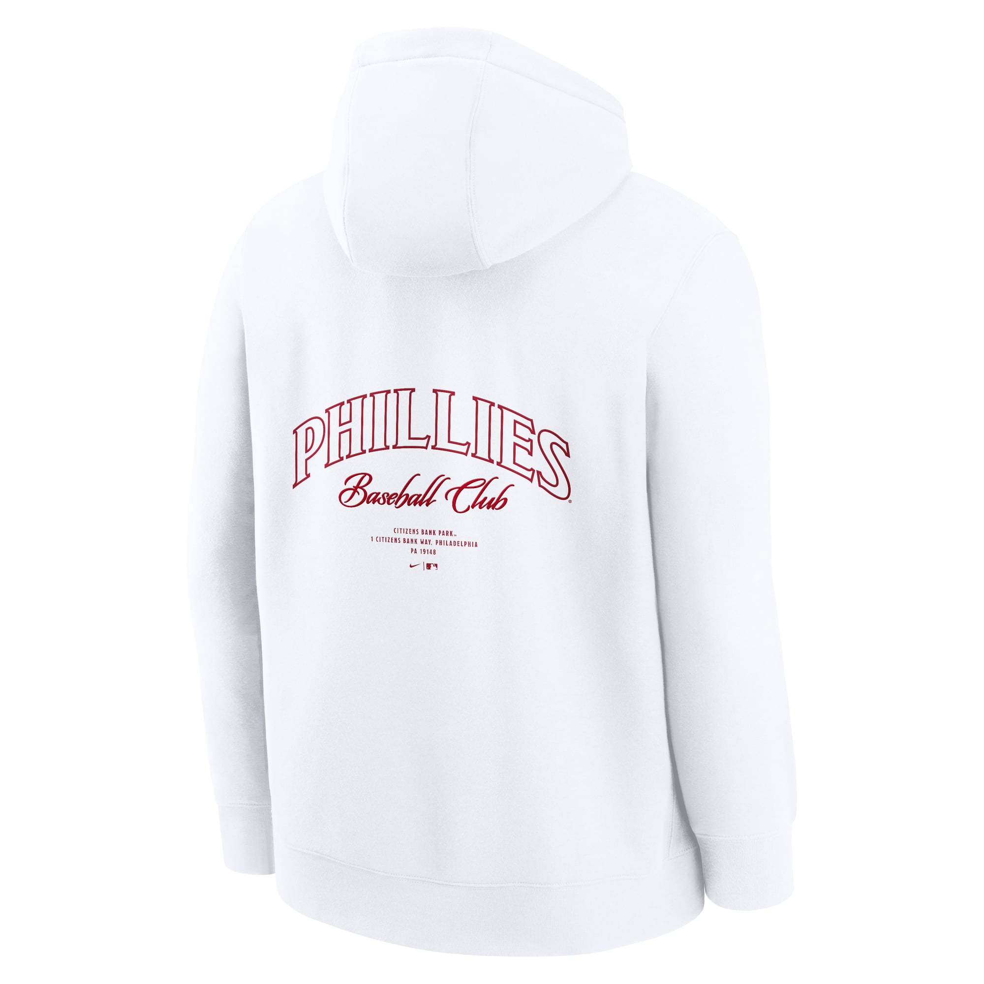 Men's Nike White Philadelphia Phillies Minimal Club Fleece Hoodie