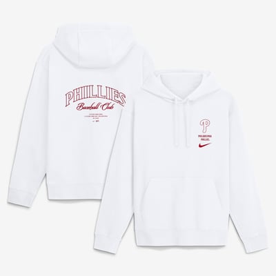 Philadelphia Phillies Nike Minimal Club Fleece Hoodie - White