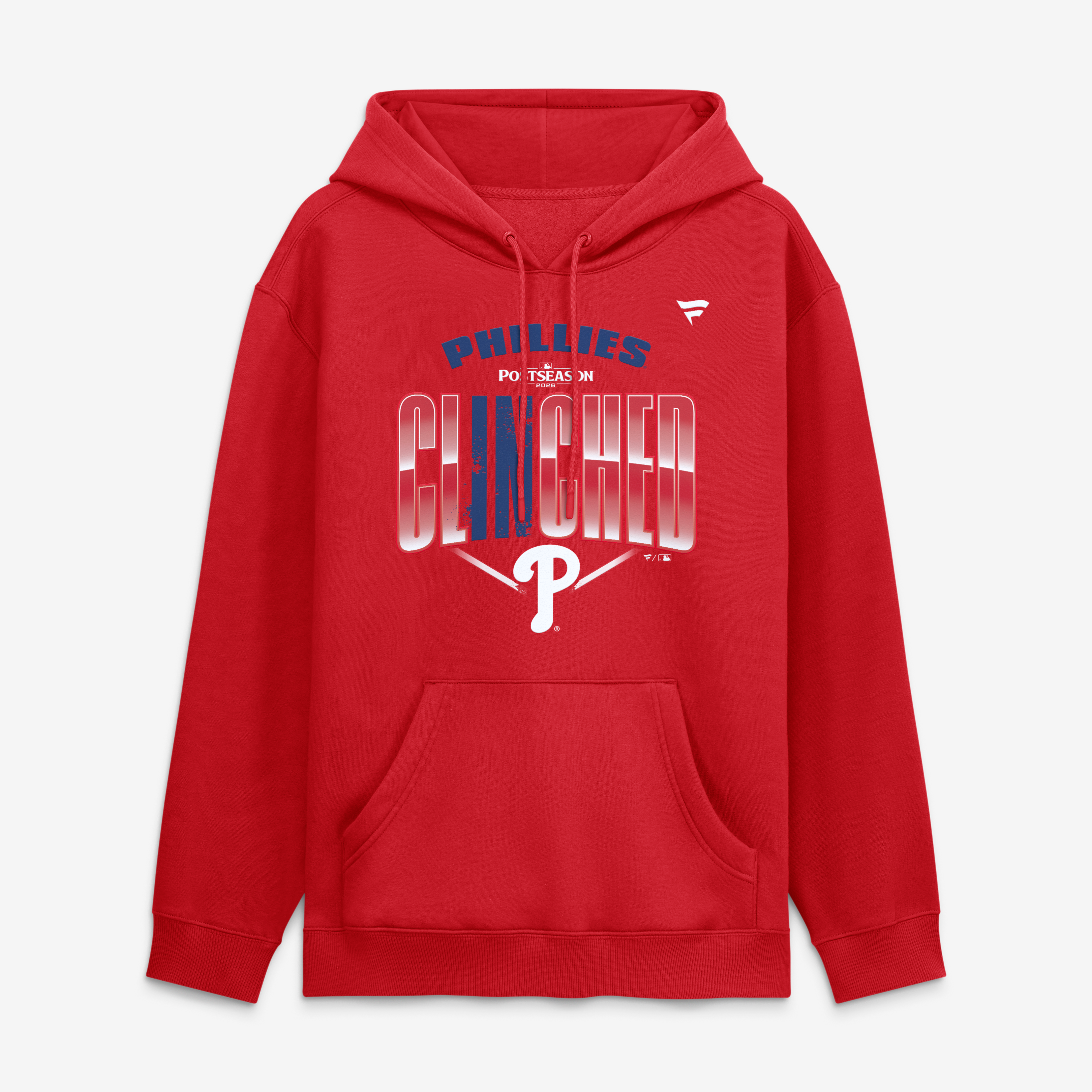 Sweat à capuche rouge Philadelphia Phillies pour homme, édition spéciale vestiaire des séries éliminatoires de la MLB 2026