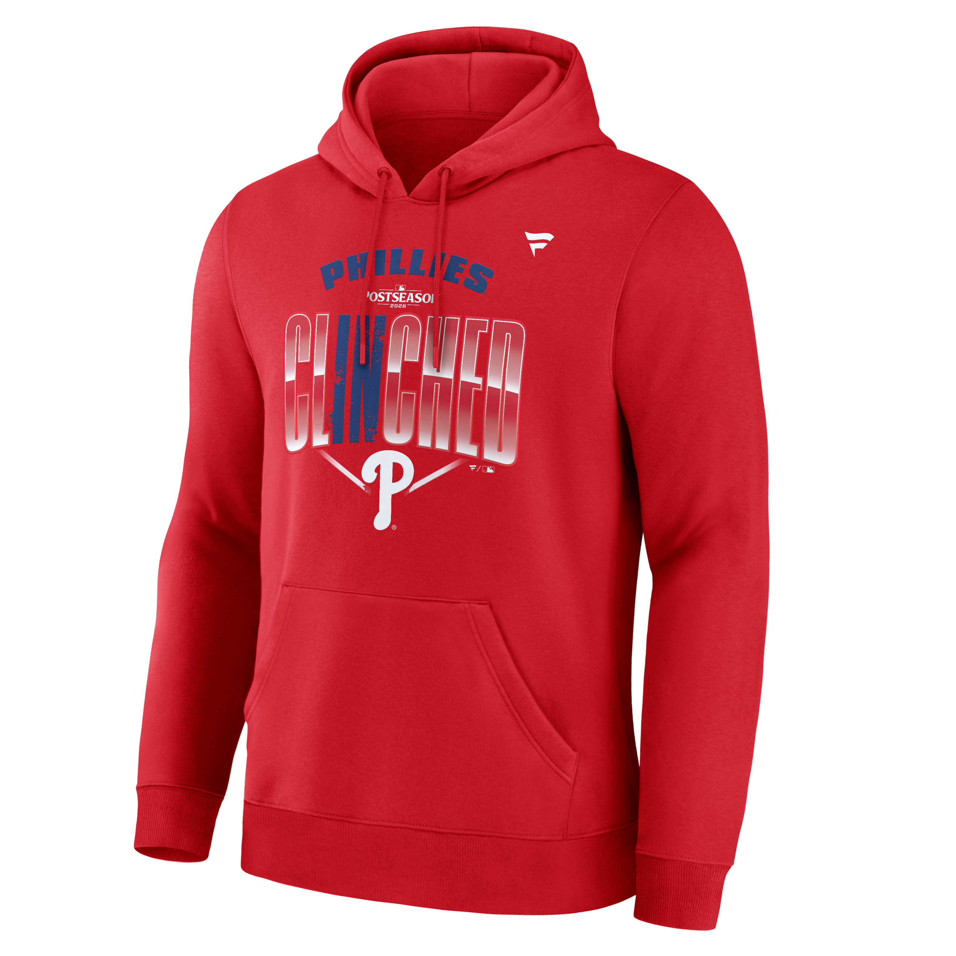 Sweat à capuche rouge Philadelphia Phillies pour homme, édition spéciale vestiaire des séries éliminatoires de la MLB 2026