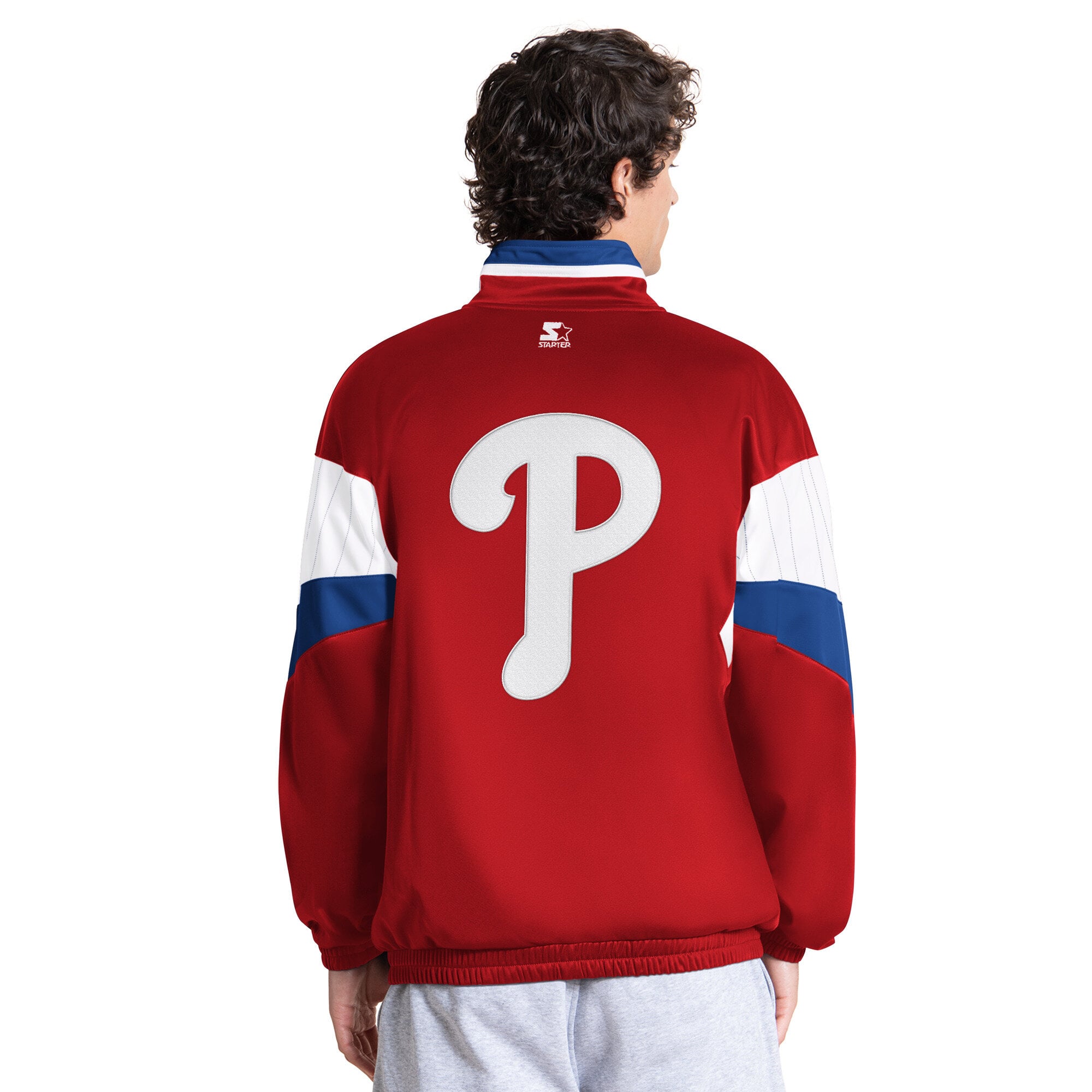 Veste de survêtement zippée Starter rouge Philadelphia Phillies Legacy pour homme