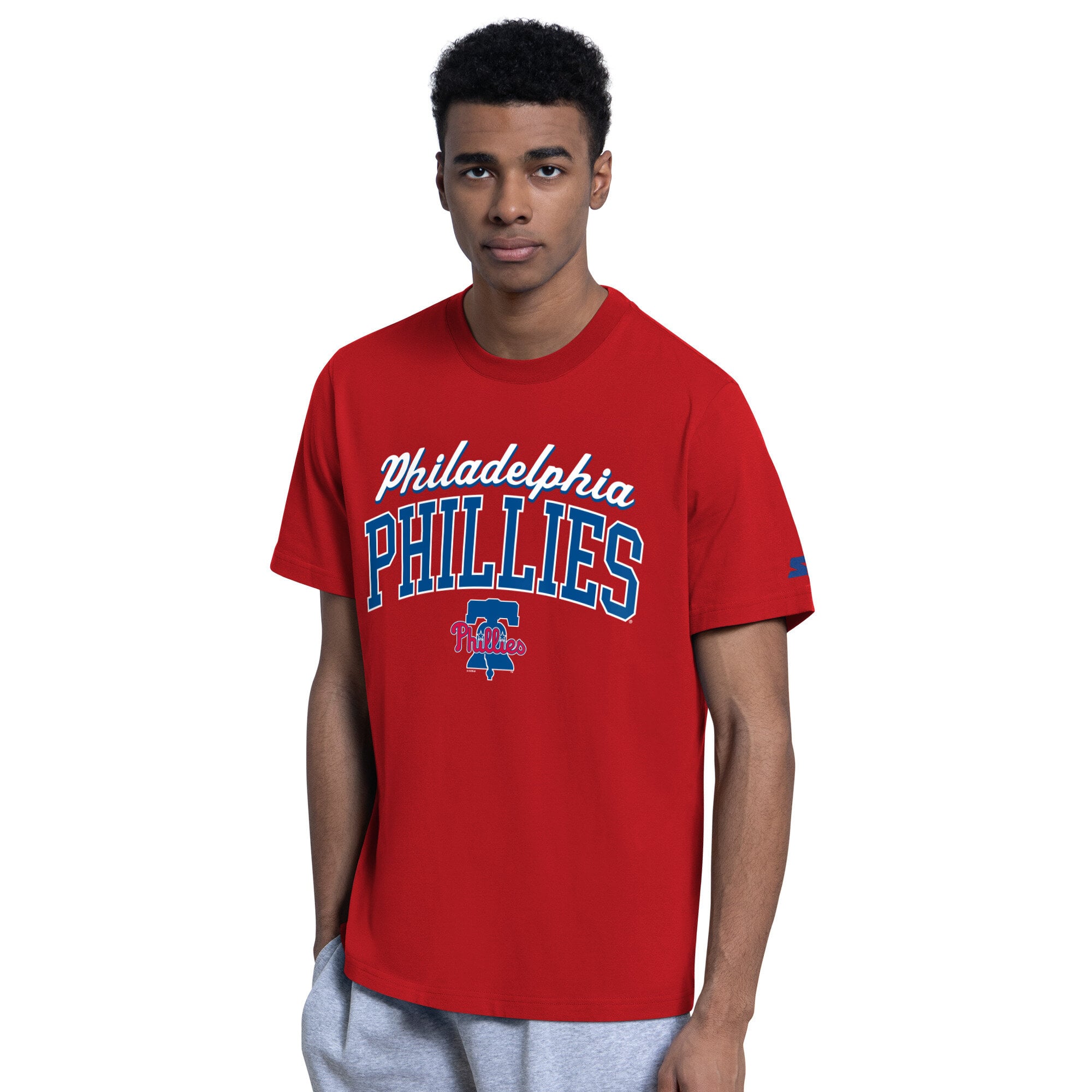 Ensemble sweat à capuche et t-shirt Starter rouge avec logo des Phillies de Philadelphie pour homme