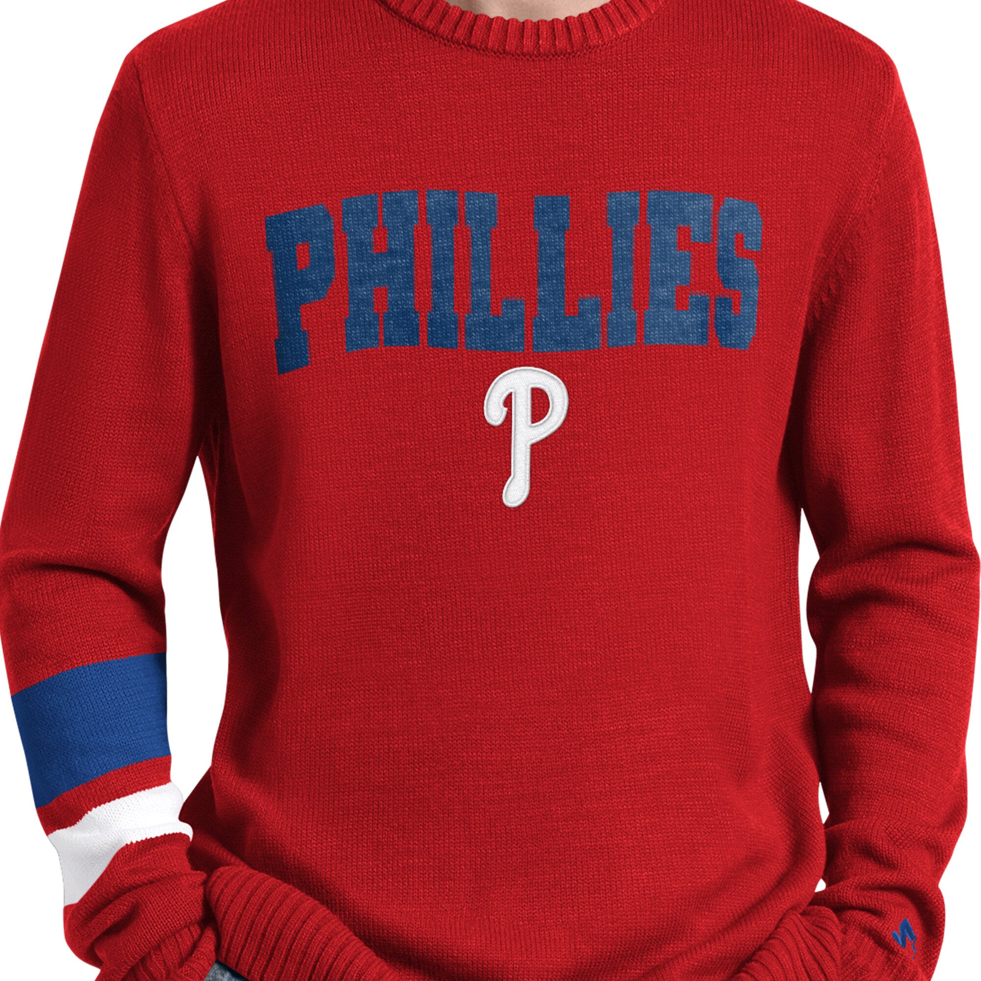 Pull rétro Starter rouge Philadelphia Phillies pour homme