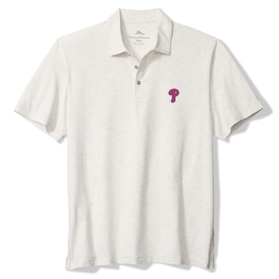  Philadelphia Phillies Tommy Bahama Palm Dunes IslandZone Polo - White