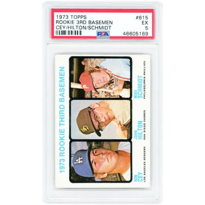 Mike Schmidt Philadelphia Phillies 1973 Topps #615 PSA Authenticated 5 Rookie Card