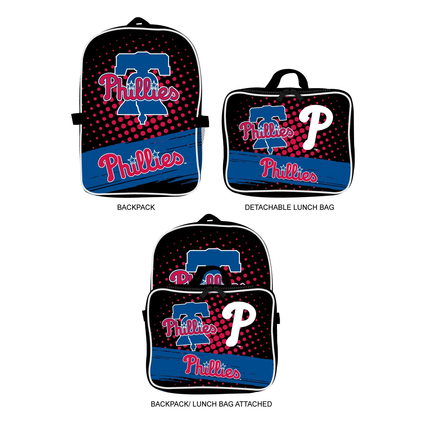 MOJO Philadelphia Phillies Backpack & Lunch Box 2-Piece Set