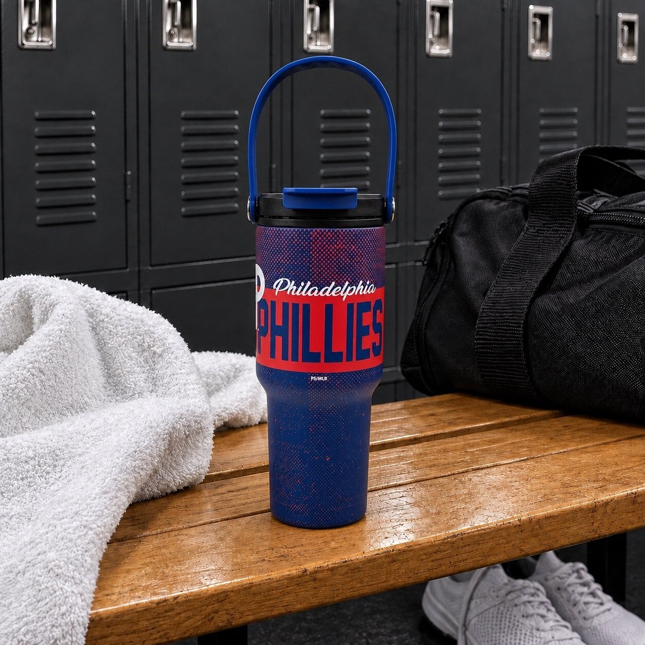Pegasus Philadelphia Phillies 24oz. Speckled Gradient Stainless Steel Dual Top Water Bottle