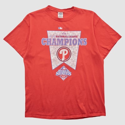 Philadelphia Phillies Delta 2008 T-shirt - Red - S by Fanatics Real Vintage