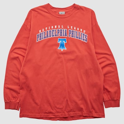 Philadelphia Phillies Genuine Merchandise 2000s Long Sleeve T-shirt - Red - L by Fanatics Real Vintage