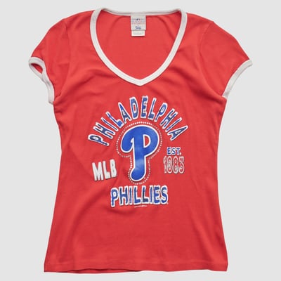 Philadelphia Phillies Genuine Merchandise 2012 T-shirt - Red - XS by Fanatics Real Vintage