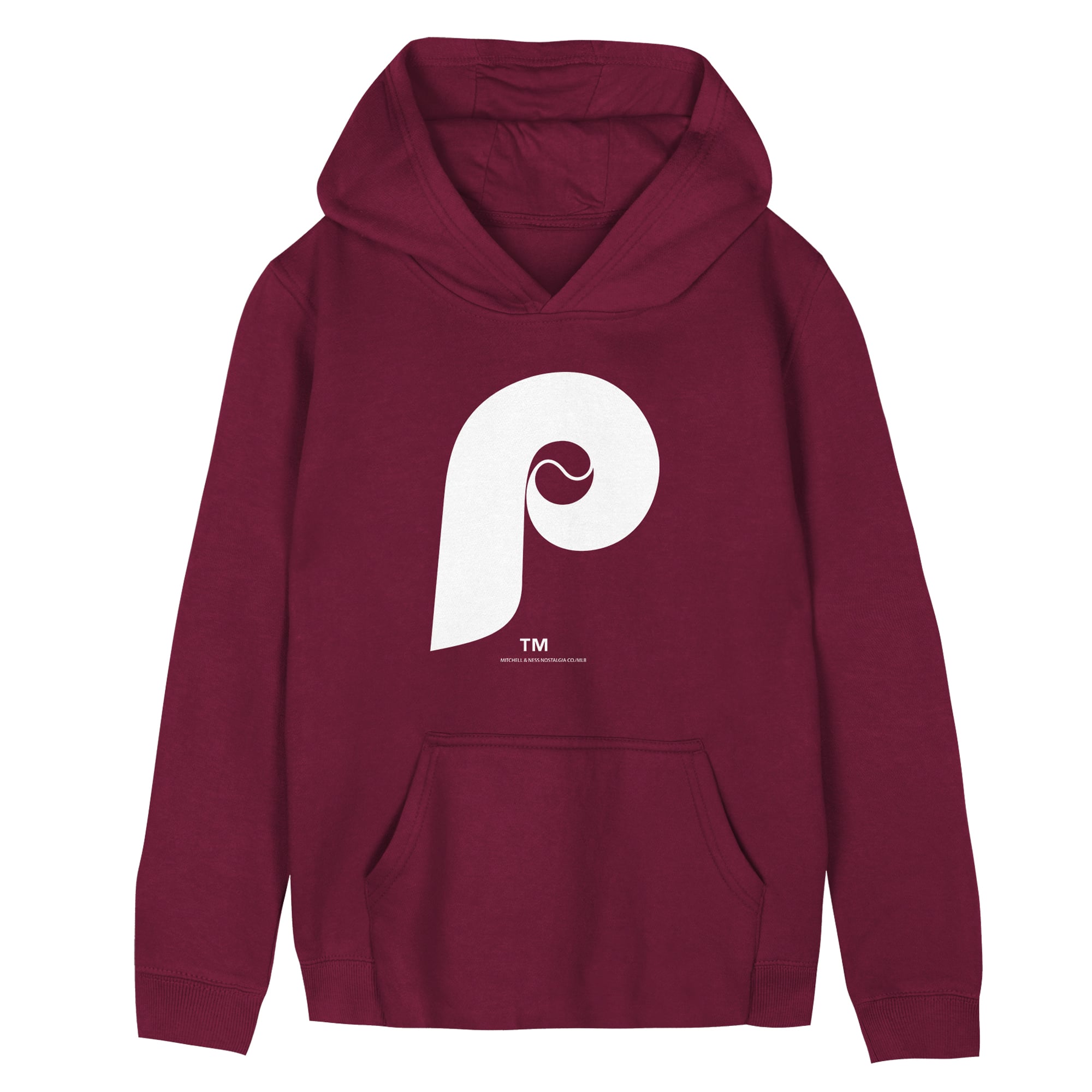 Preschool Mitchell & Ness  Burgundy Philadelphia Phillies Retro Logo Hoodie