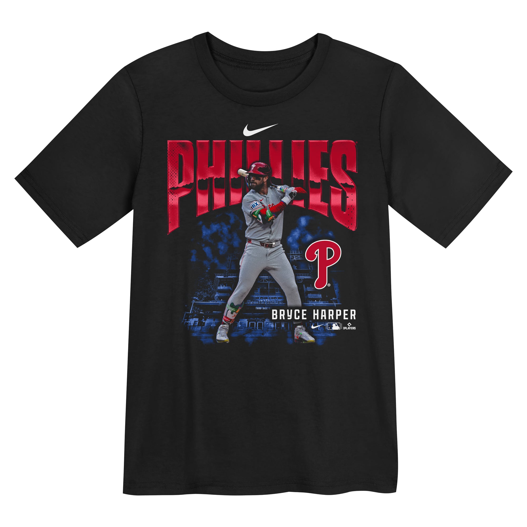 Preschool Nike Bryce Harper Black Philadelphia Phillies Oversized Action T-Shirt