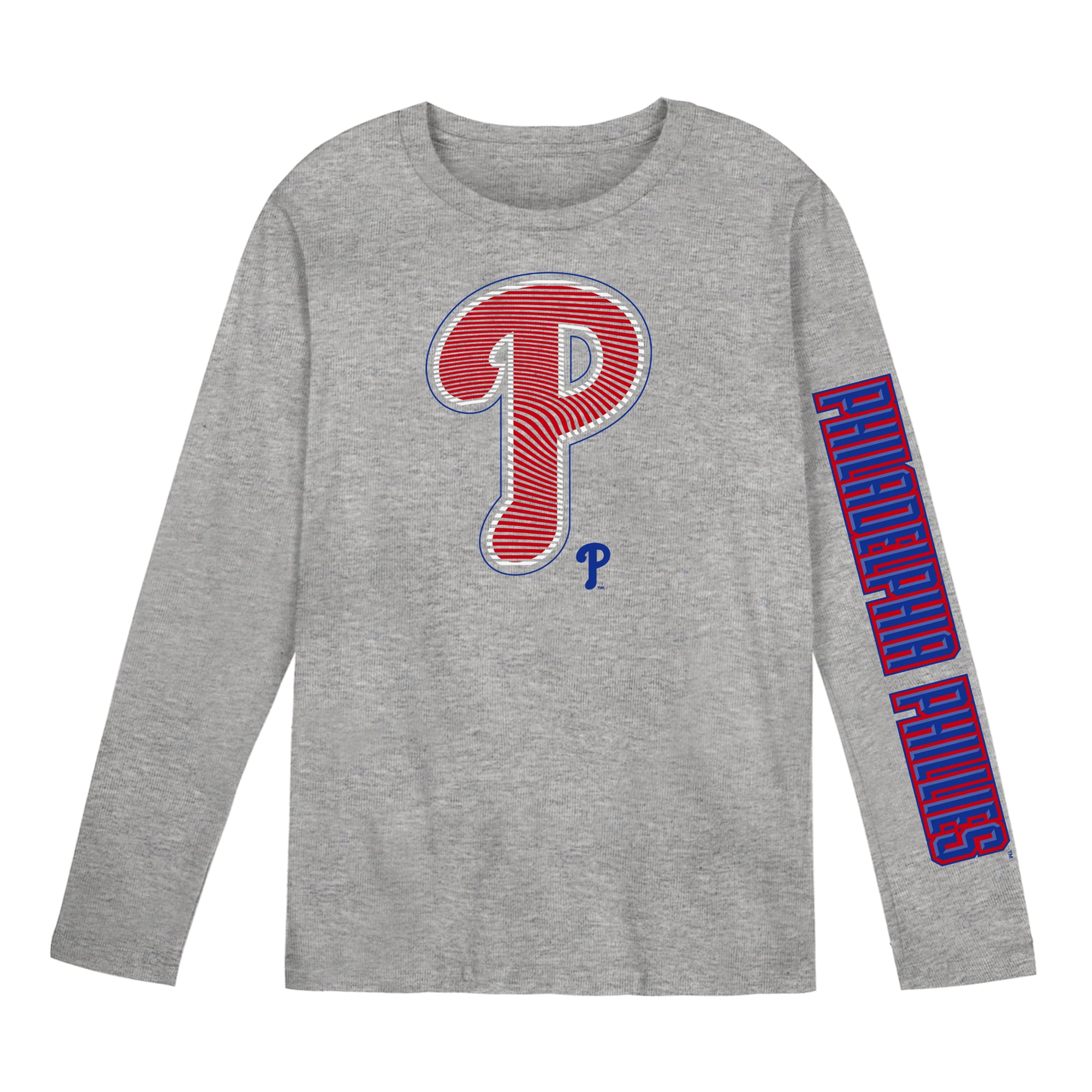 T-shirt à manches longues gris Philadelphia Phillies Air Raid pour enfants d'âge préscolaire