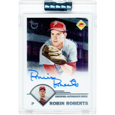 Robin Roberts Philadelphia Phillies Autographed 2003 Topps Retired Signatures #TA-RR Card