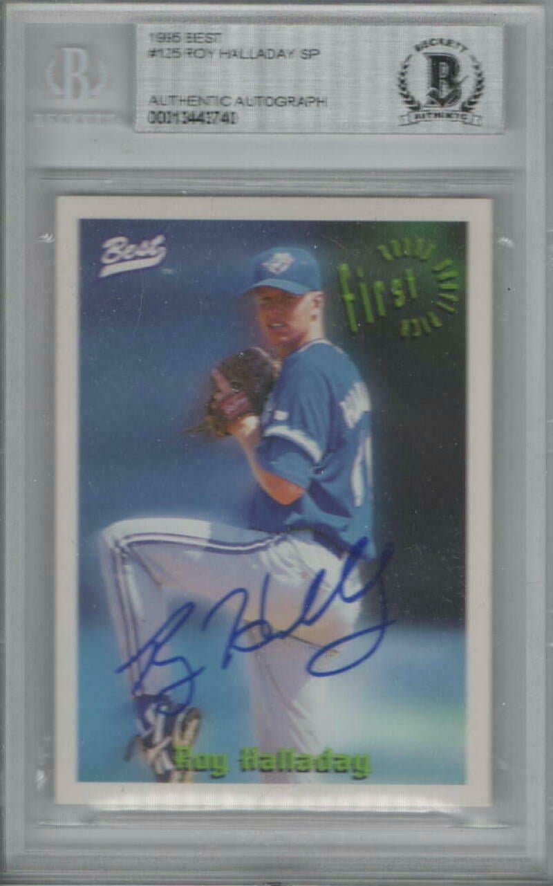 □K 1995 Roy Halladay auto 直筆サインカード 世界に5枚中4枚目 Blue 