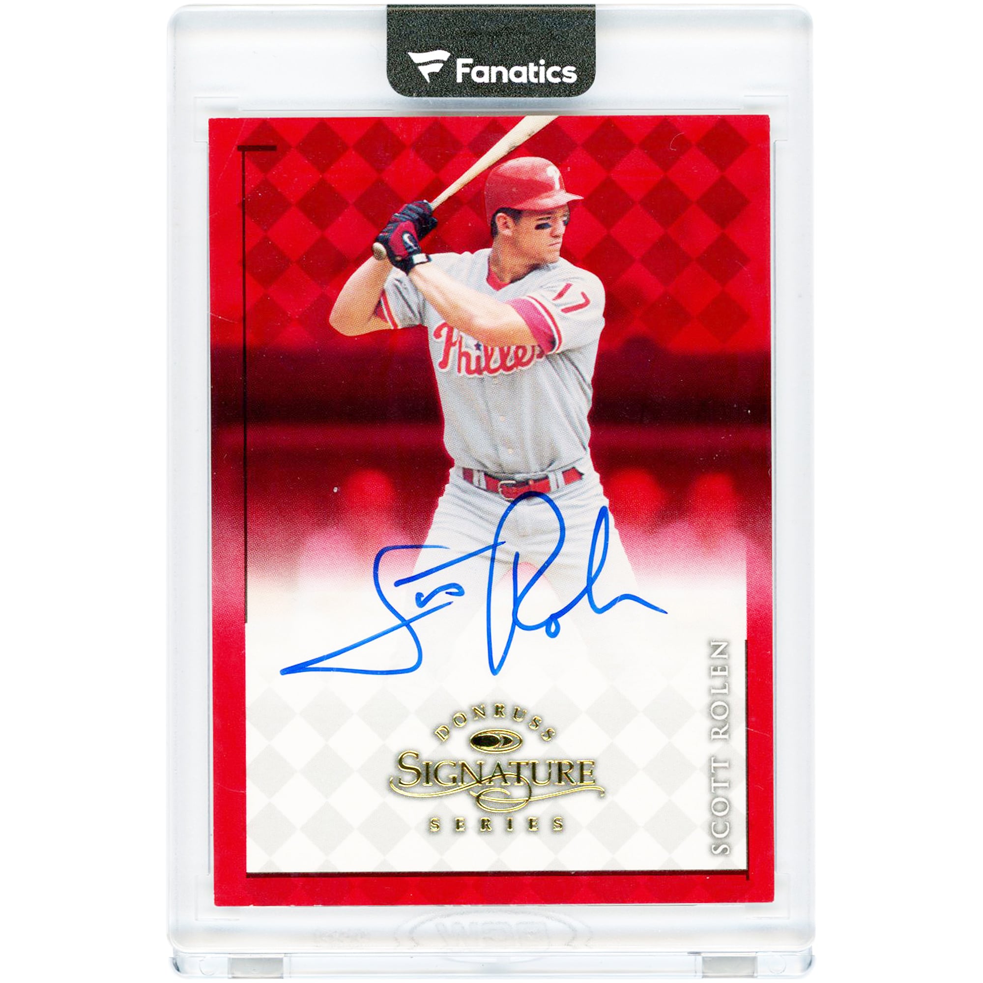 Carte autographiée par Scott Rolen (Phillies de Philadelphie) de la série Donruss Signature Series 1998, numéro SR