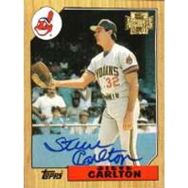 Steve Carlton Autographed Autographed Cards, Signed Steve Carlton 