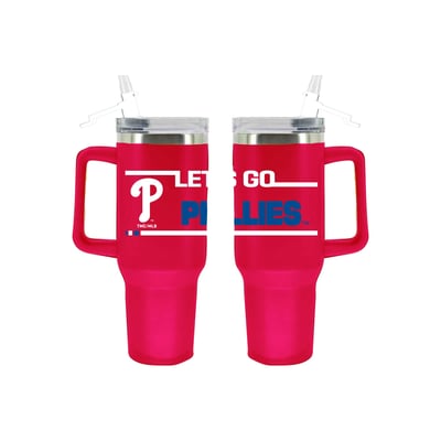 Philadelphia Phillies The Memory Company 40oz. Stainless Steel Team Color Tumbler with Flip Straw