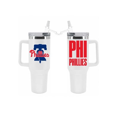 Philadelphia Phillies The Memory Company 40oz. Stainless Steel Tumbler with Flip Straw