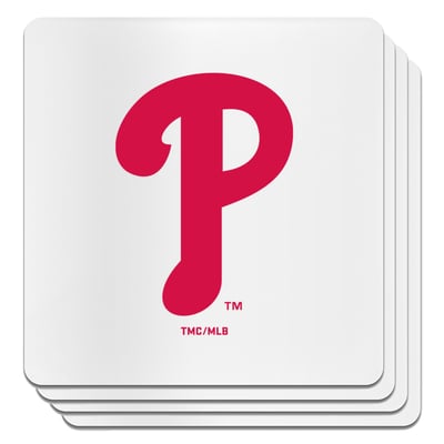 Philadelphia Phillies The Memory Company Square Ceramic Coaster Set