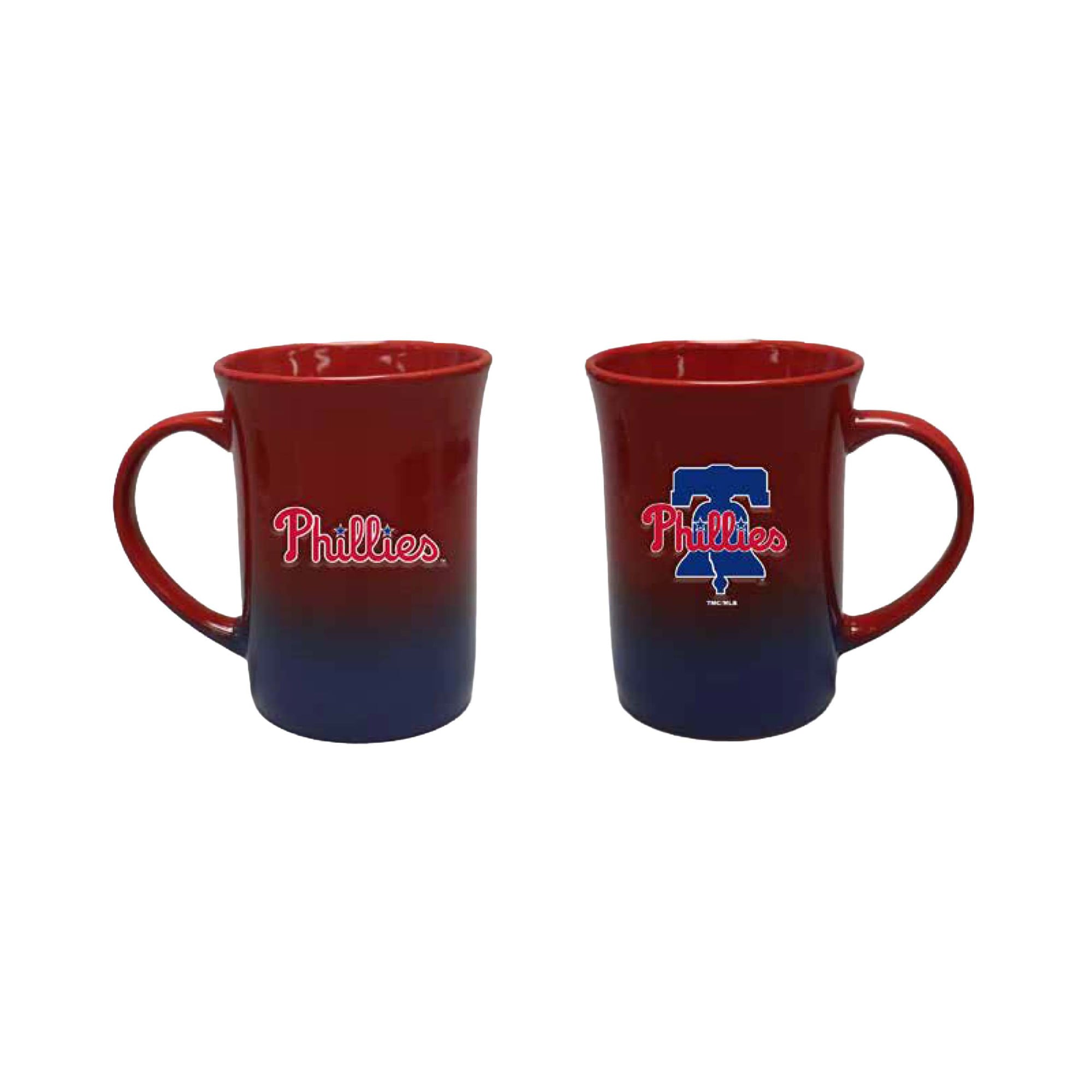 Ensemble de deux tasses en céramique ombrées de 44 cl (15 oz) The Memory Company Philadelphia Phillies