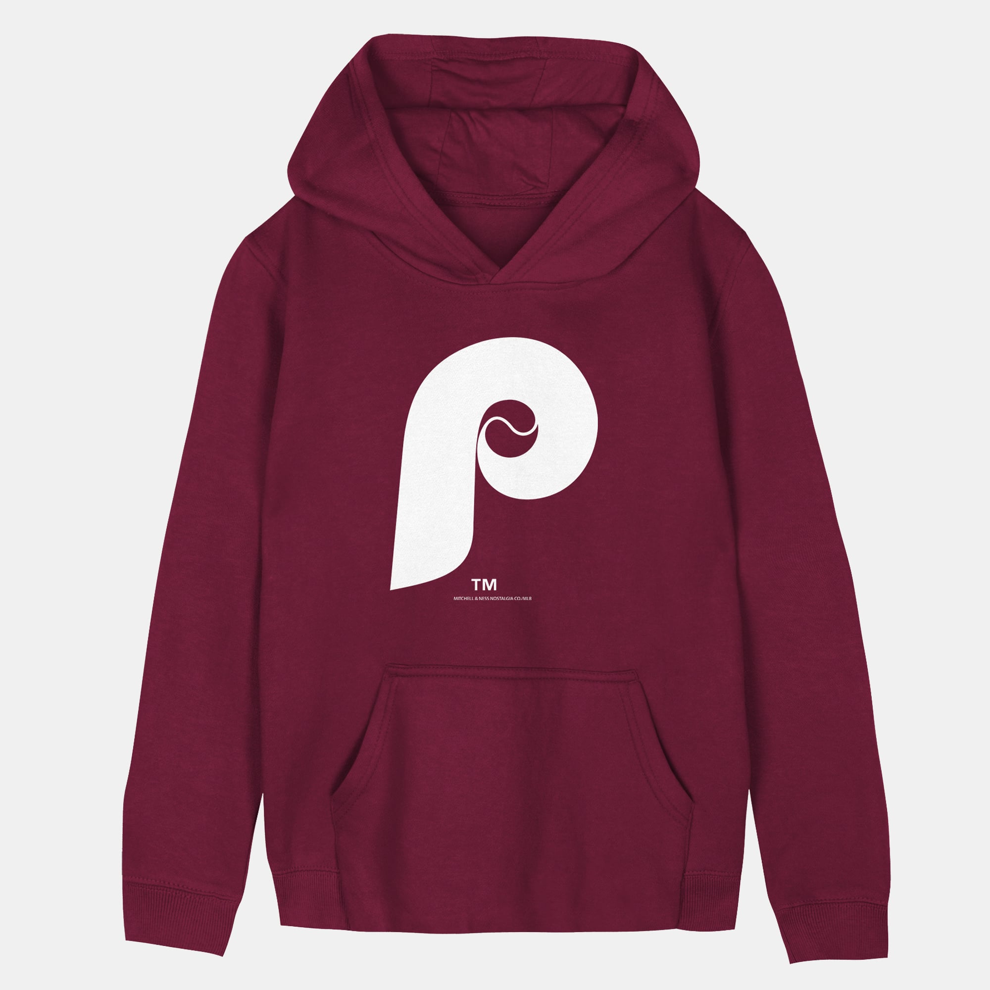 Sweat à capuche rétro bordeaux Mitchell & Ness pour tout-petit, avec logo des Phillies de Philadelphie