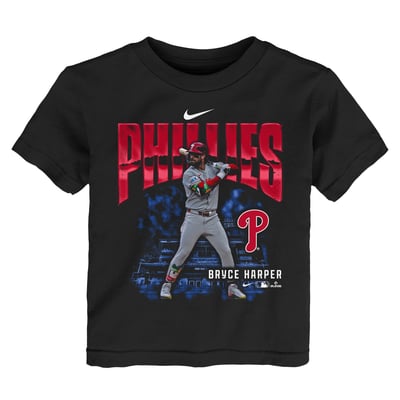 Bryce Harper Philadelphia Phillies Nike Toddler Oversized Player T-Shirt - Black