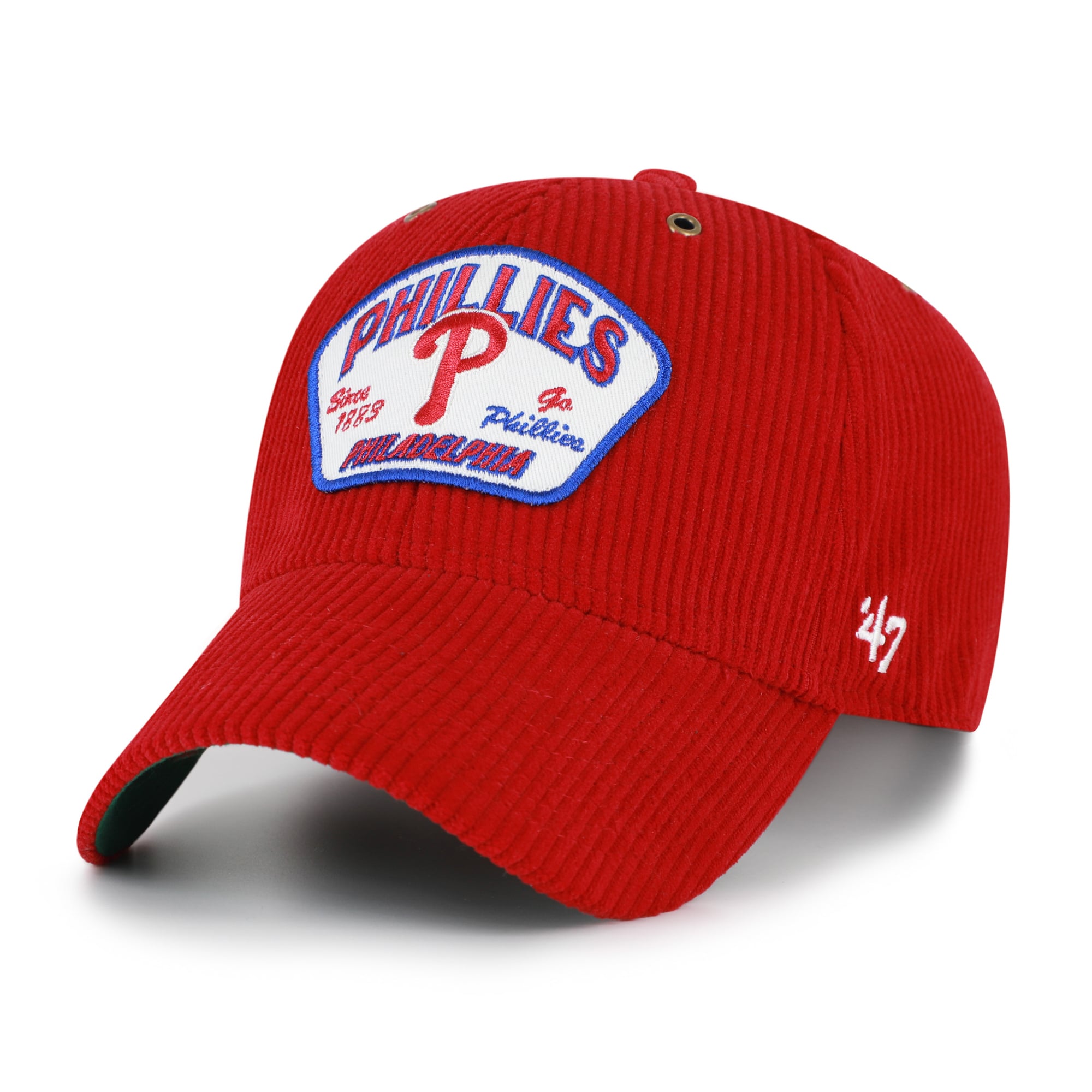 Casquette unisexe ajustable '47 Red Philadelphia Phillies Accordia en velours côtelé MVP