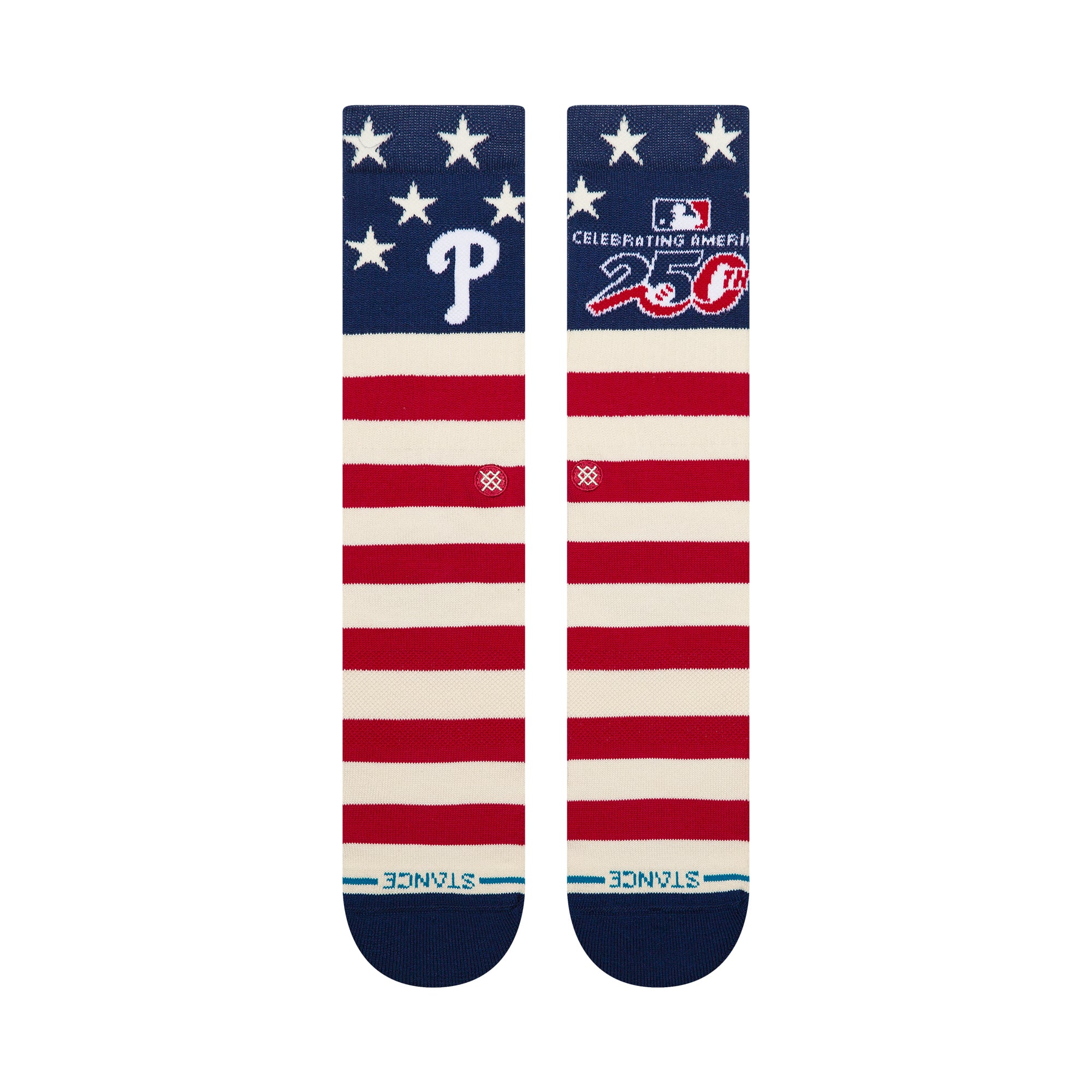 Unisex Stance Red Philadelphia Phillies 250th Anniversary Crew Sock