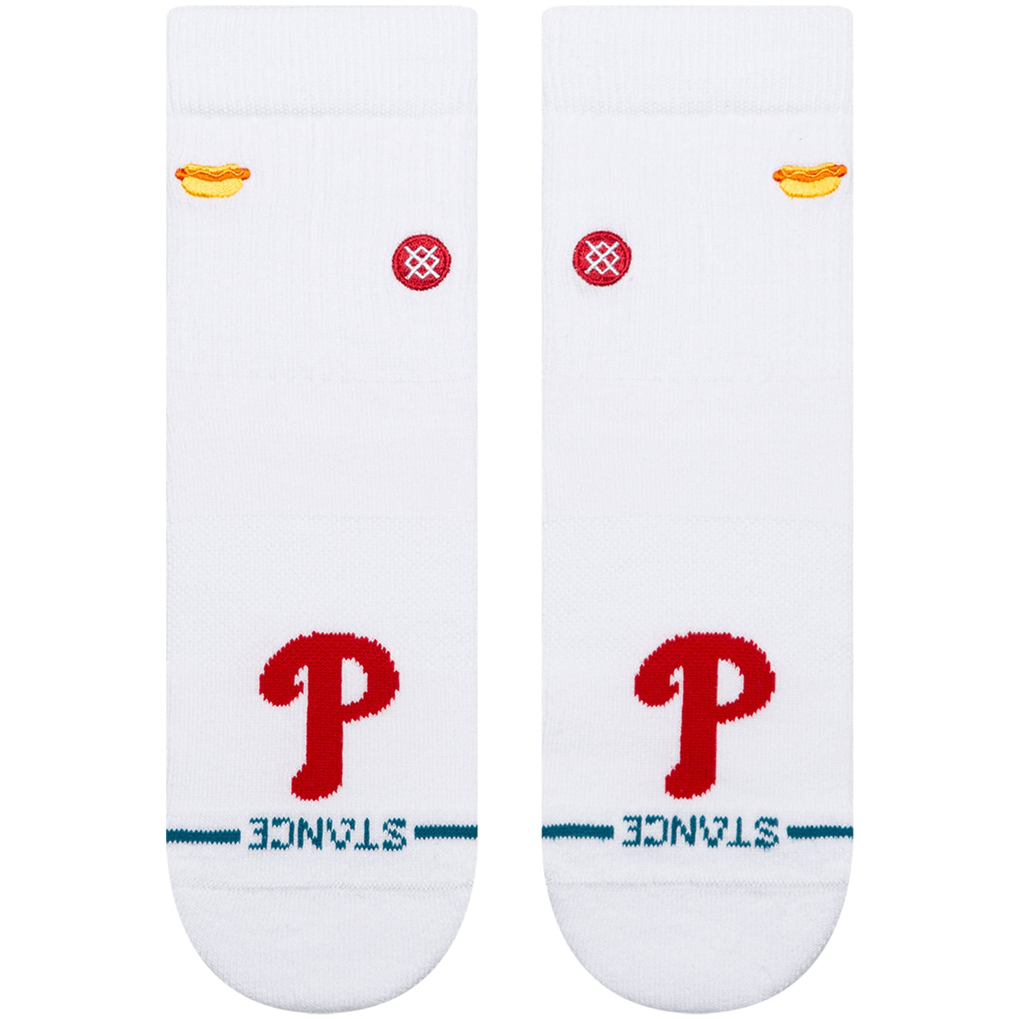 Unisex Stance White Philadelphia Phillies Hot Dog Quarter Socks