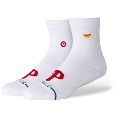 Philadelphia Phillies Stance Unisex Hot Dog Quarter Socks - White