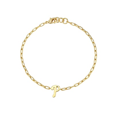 Philadelphia Phillies by Jill Martin Women's Classic Paperclip Bracelet - Gold