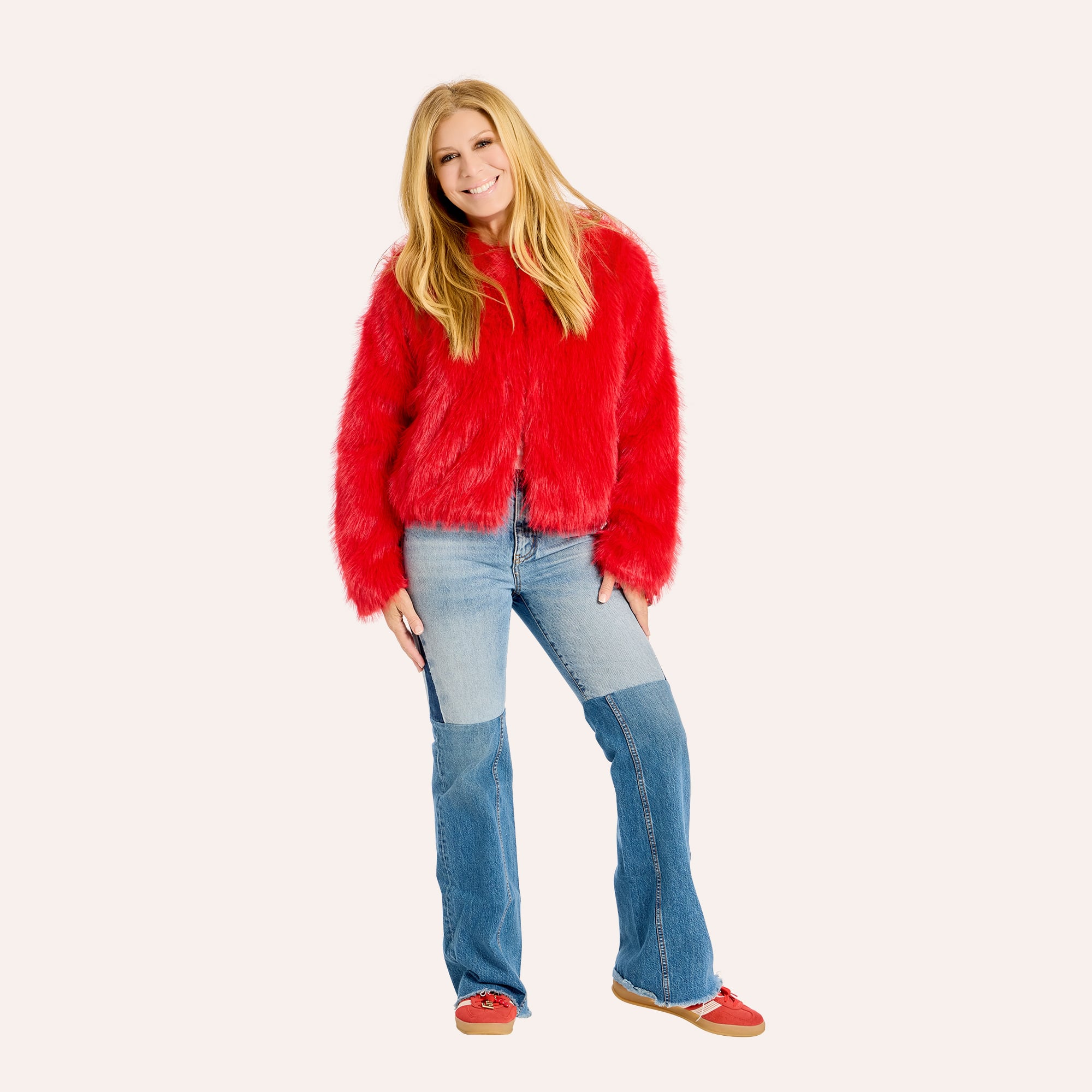 Women's by Jill Martin  Red Philadelphia Phillies Faux Fur Jacket