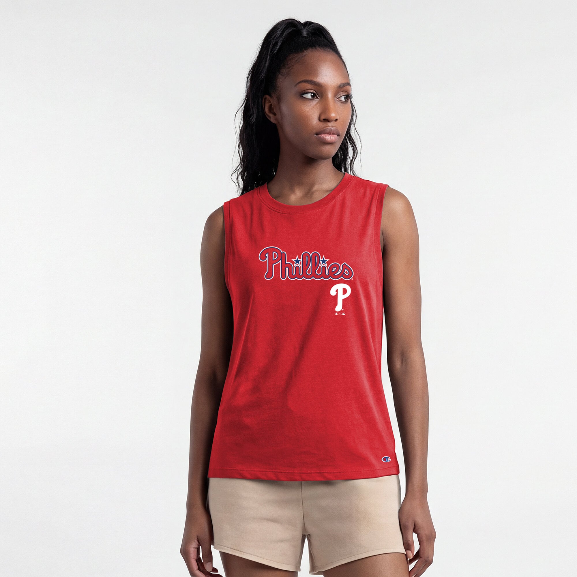 Débardeur Champion rouge Philadelphia Phillies pour femmes