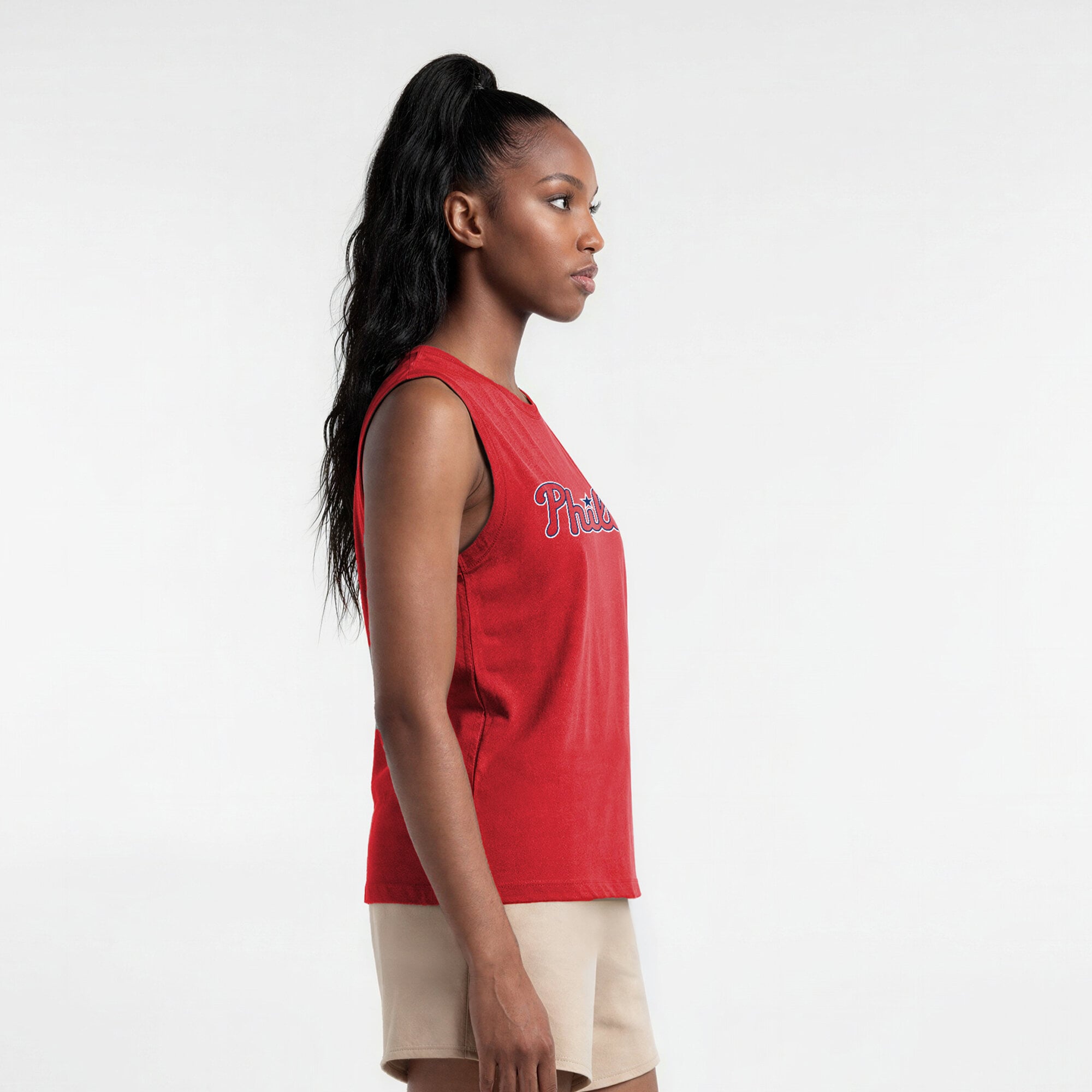 Débardeur Champion rouge Philadelphia Phillies pour femmes