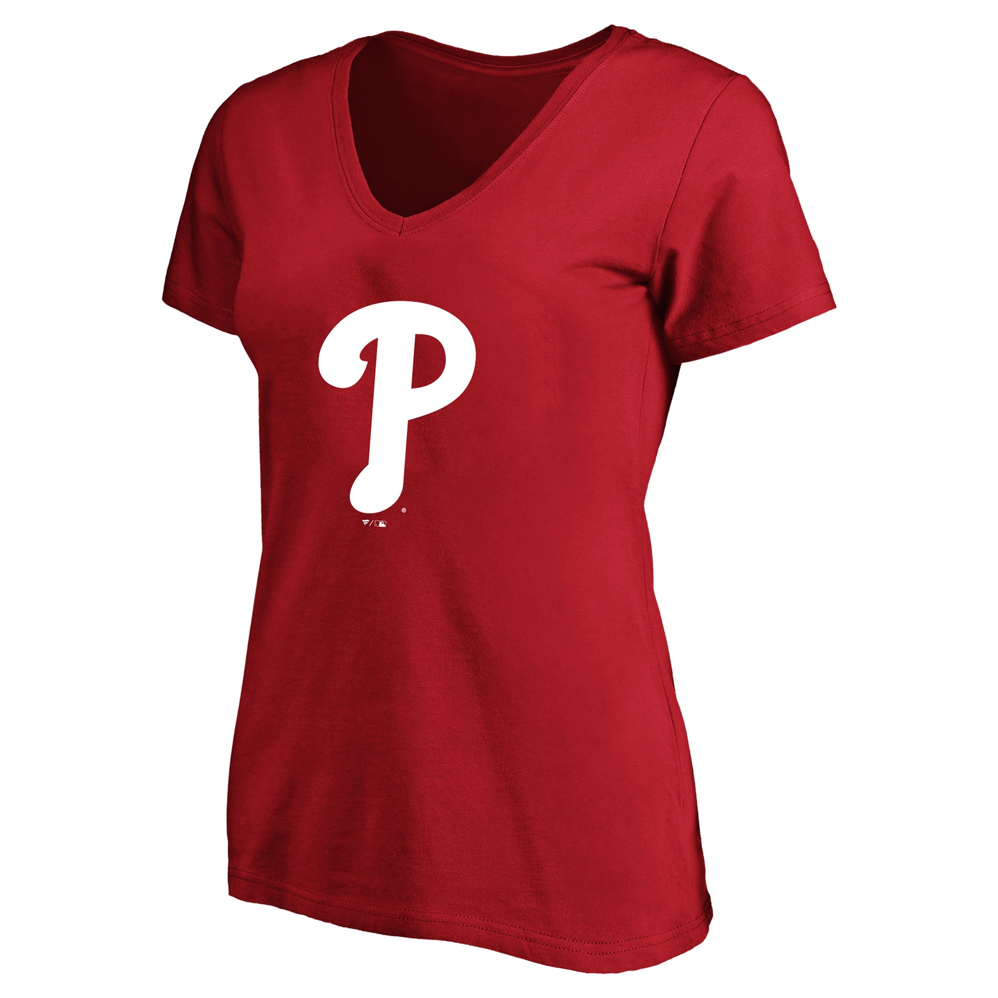 Women's Fanatics Bryce Harper Red Philadelphia Phillies Plus Name & Number V-Neck T-Shirt
