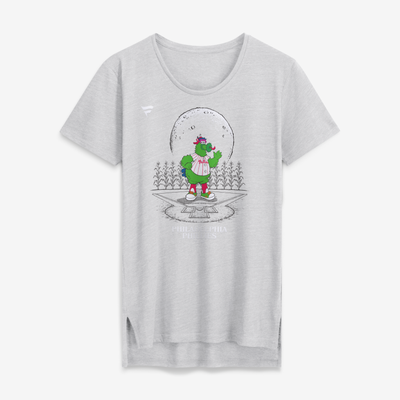 Philadelphia Phillies Women's  Mascot Tri-Blend T-Shirt - Gray