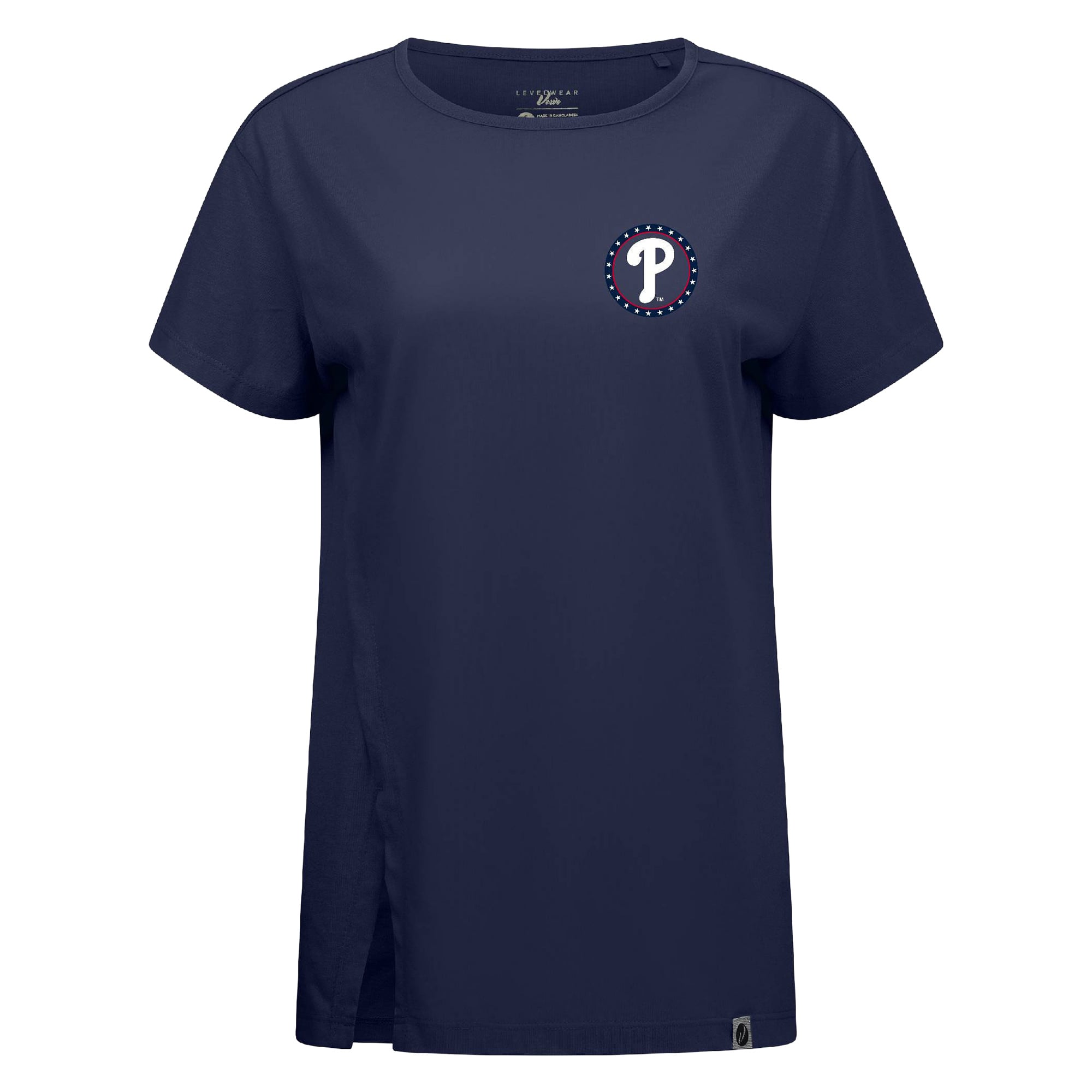Women's Levelwear Navy Philadelphia Phillies Independence Day Influx Constellation T-Shirt