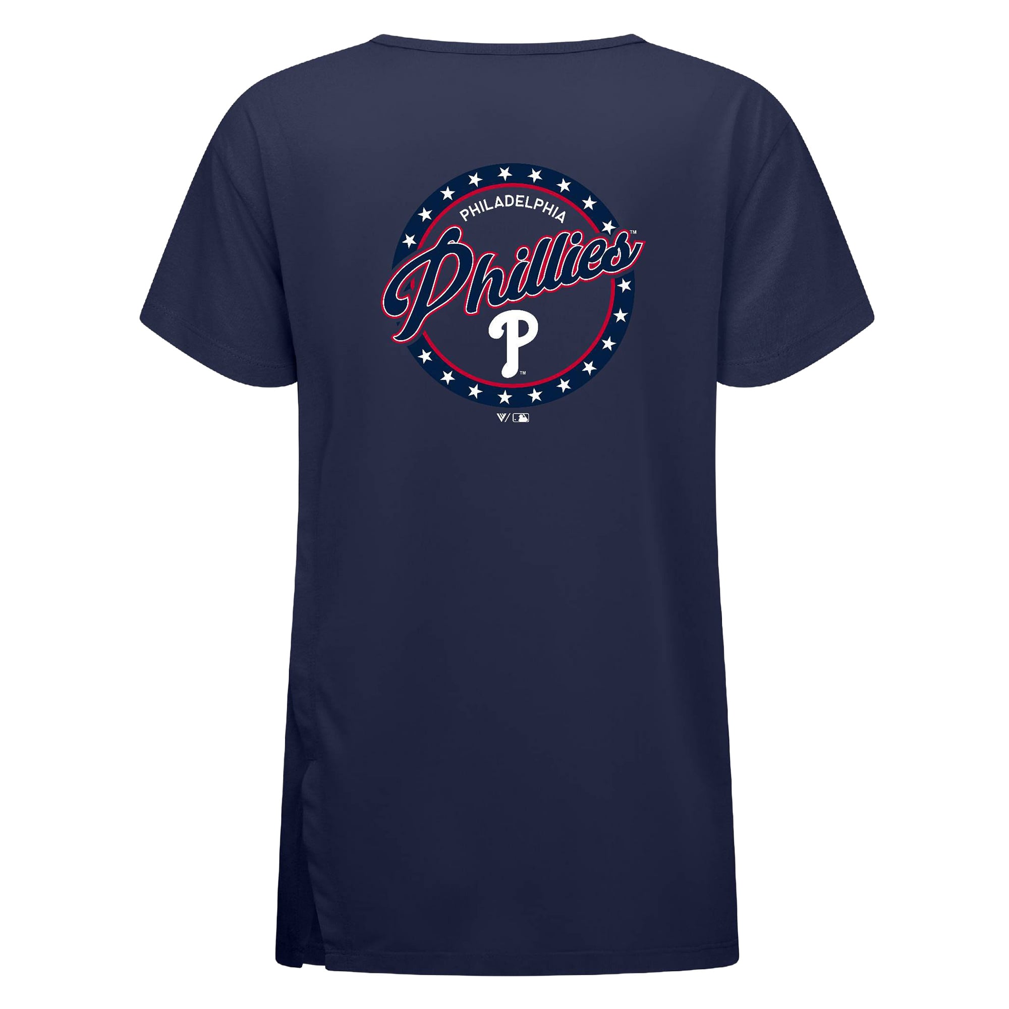 Women's Levelwear Navy Philadelphia Phillies Independence Day Influx Constellation T-Shirt