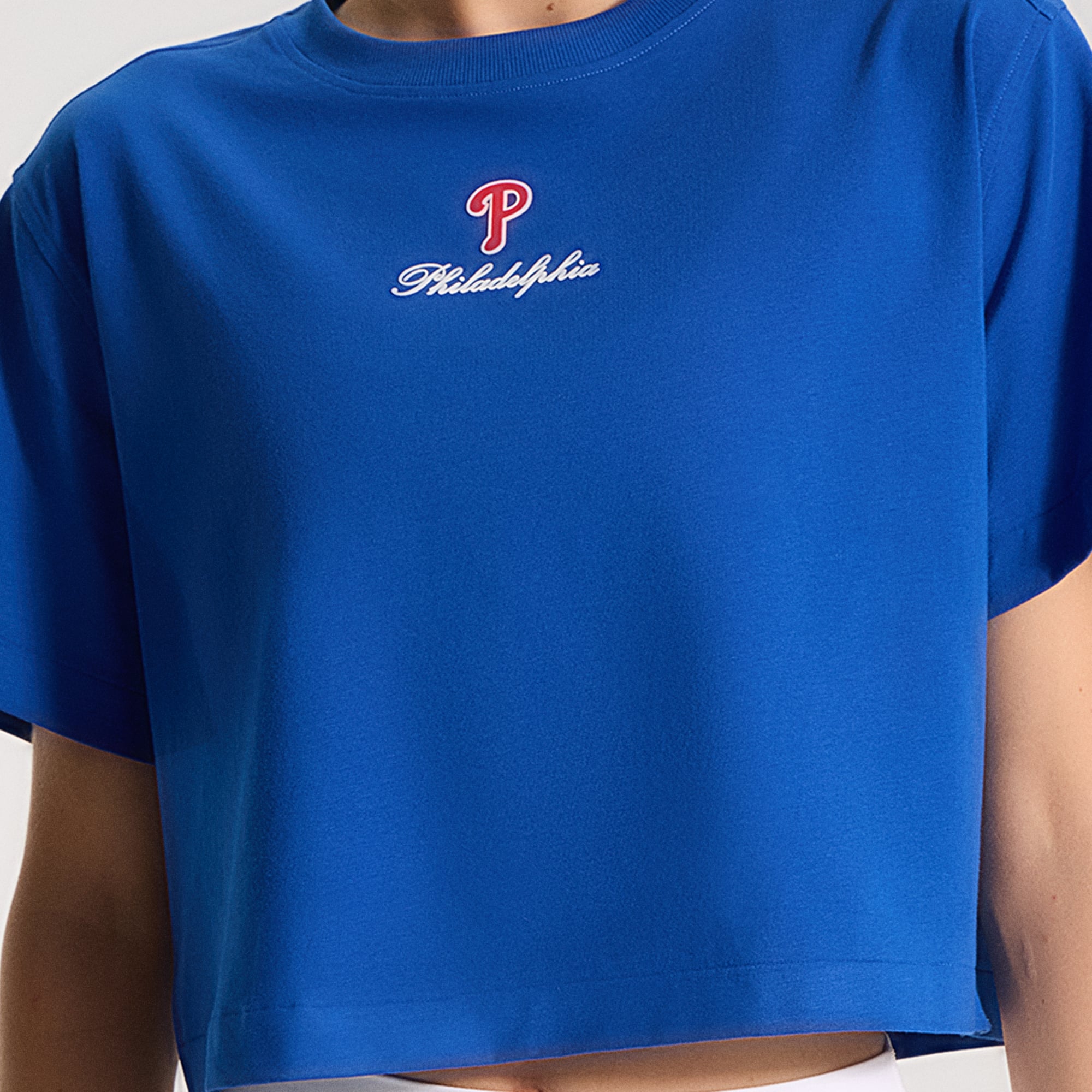 T-shirt court en coton biologique lululemon Cyber ​​Blue Philadelphia Phillies All Yours pour femme