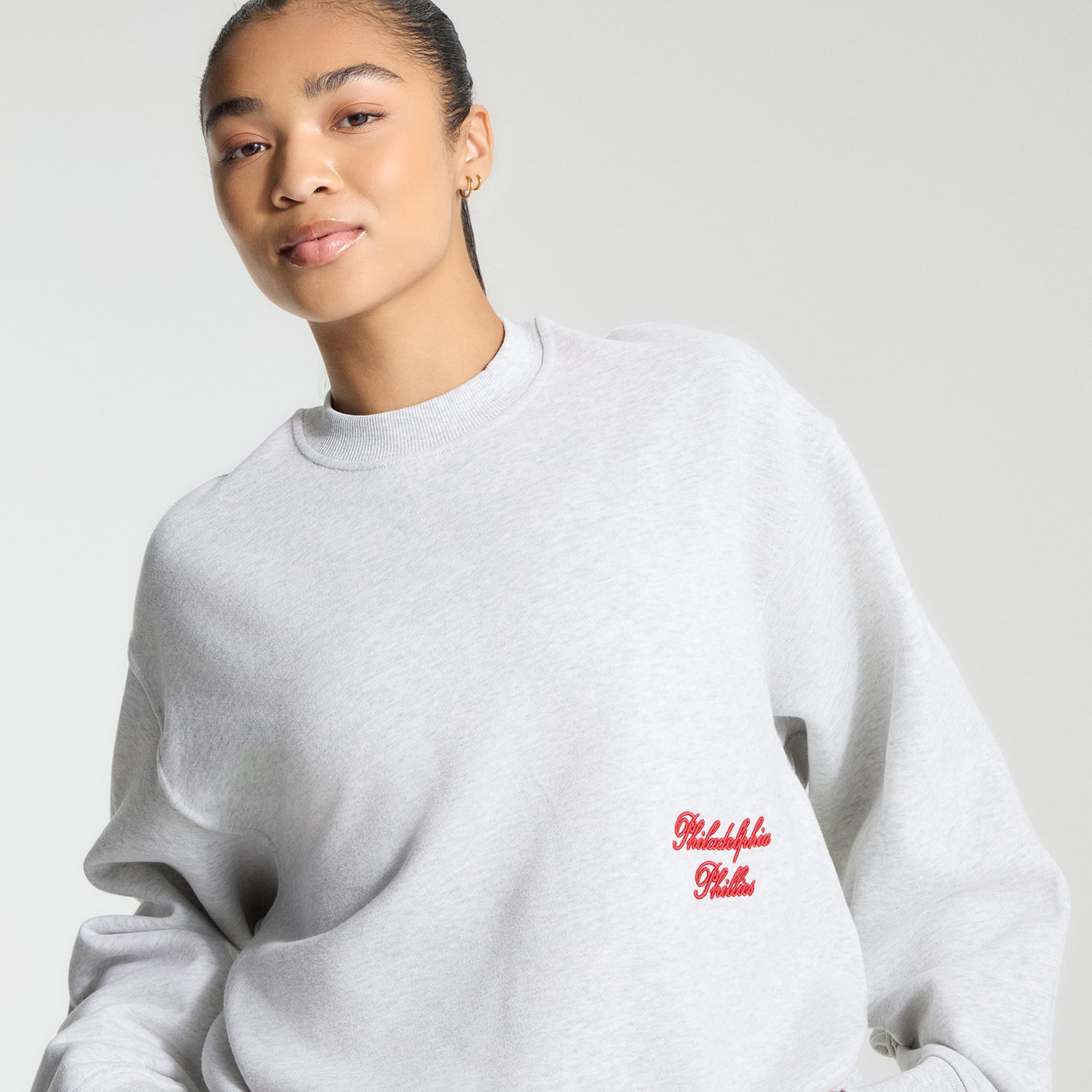 Sweat-shirt oversize Steady State pour femme, bleu marine, des Phillies de Philadelphie, la marque lululemon.