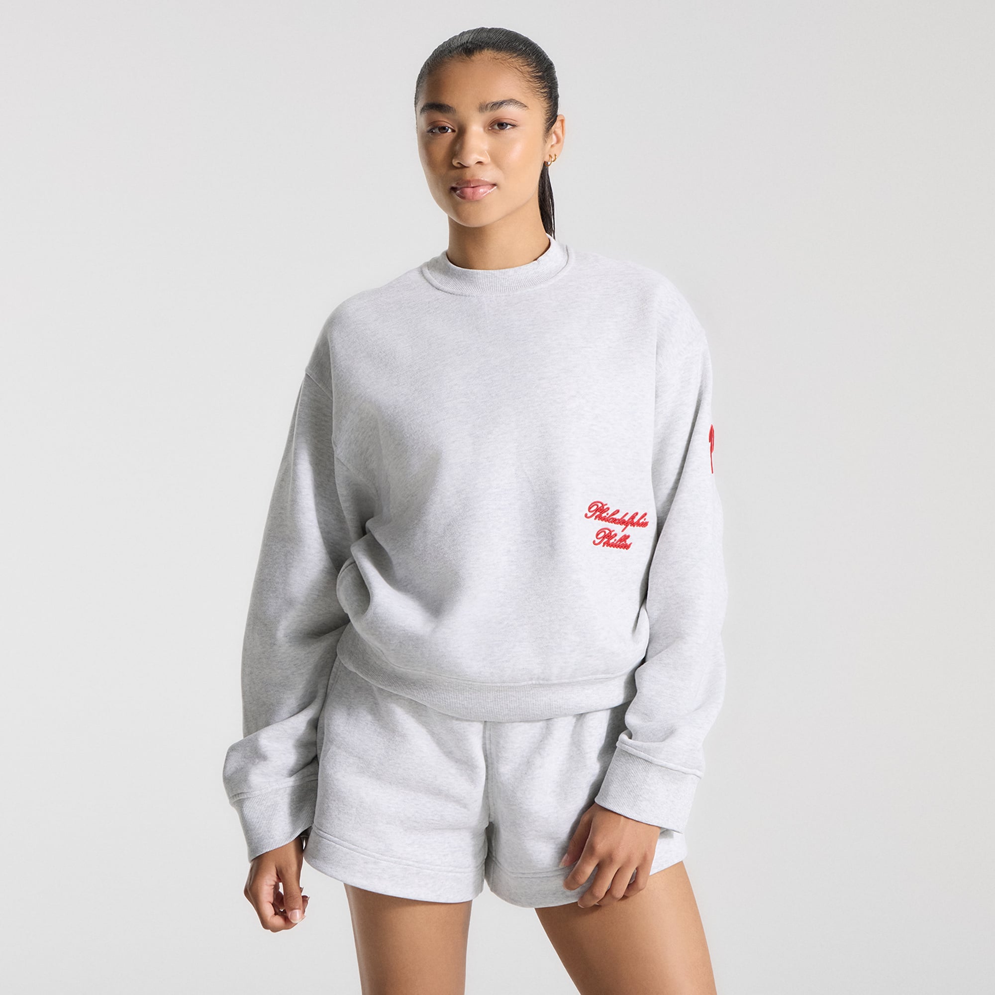 Sweat-shirt oversize Steady State pour femme, bleu marine, des Phillies de Philadelphie, la marque lululemon.